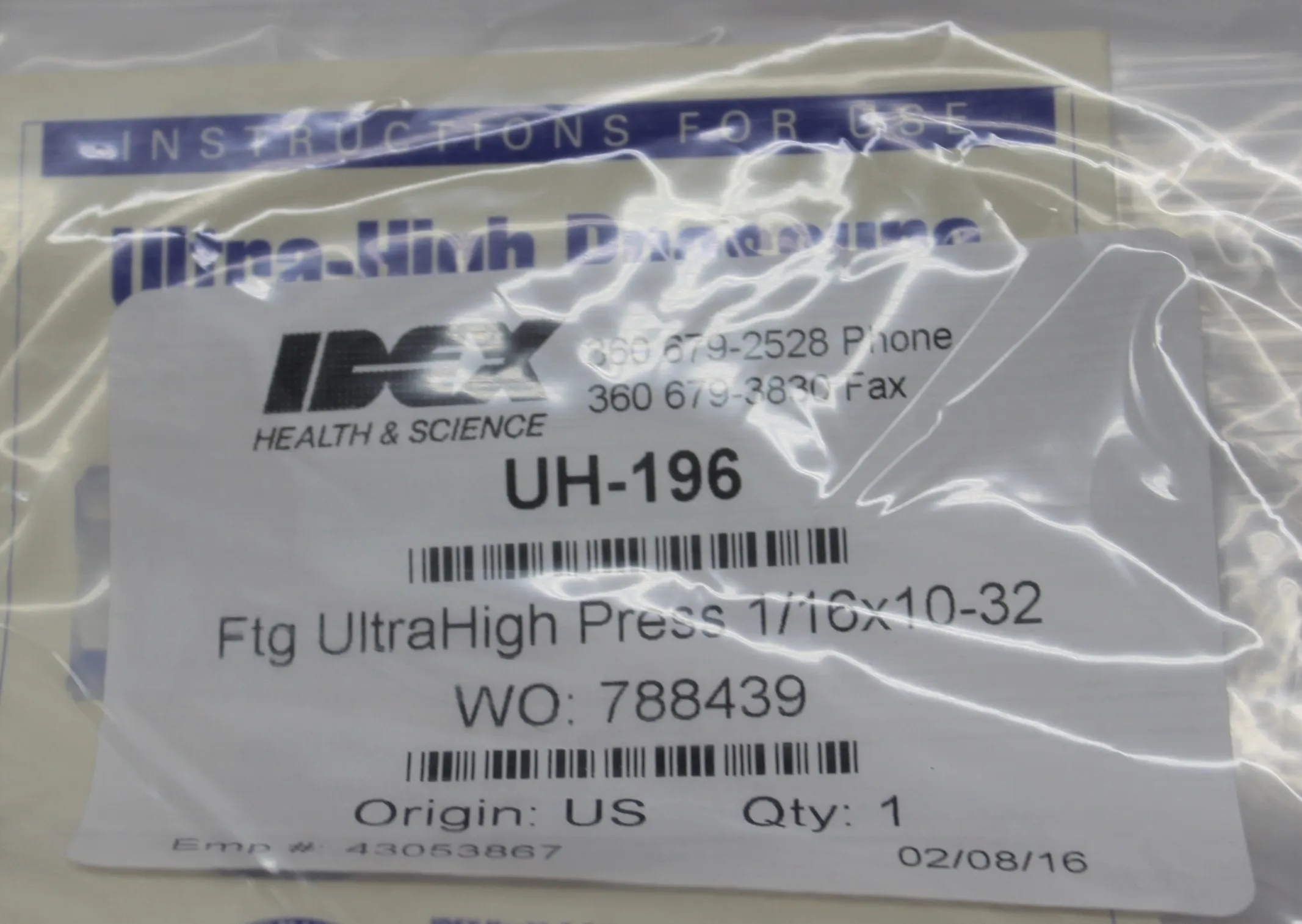 Rheodyne MXT715-004 HPLC / FPLC / GC / CE Valve