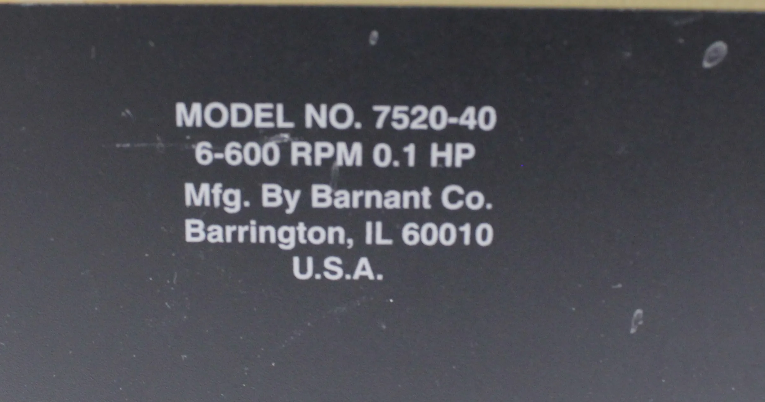 Cole Parmer MasterFlex Console Drive 7520-40 Peristaltic Pump