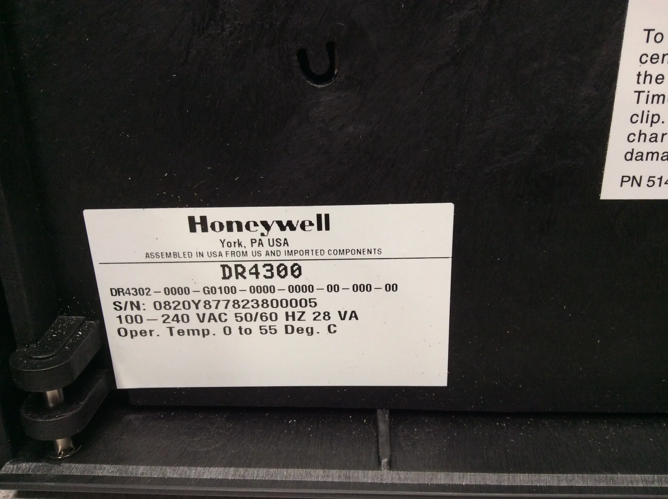 Honeywell DR4300 Chart Recorder - Used. Model: DR4300