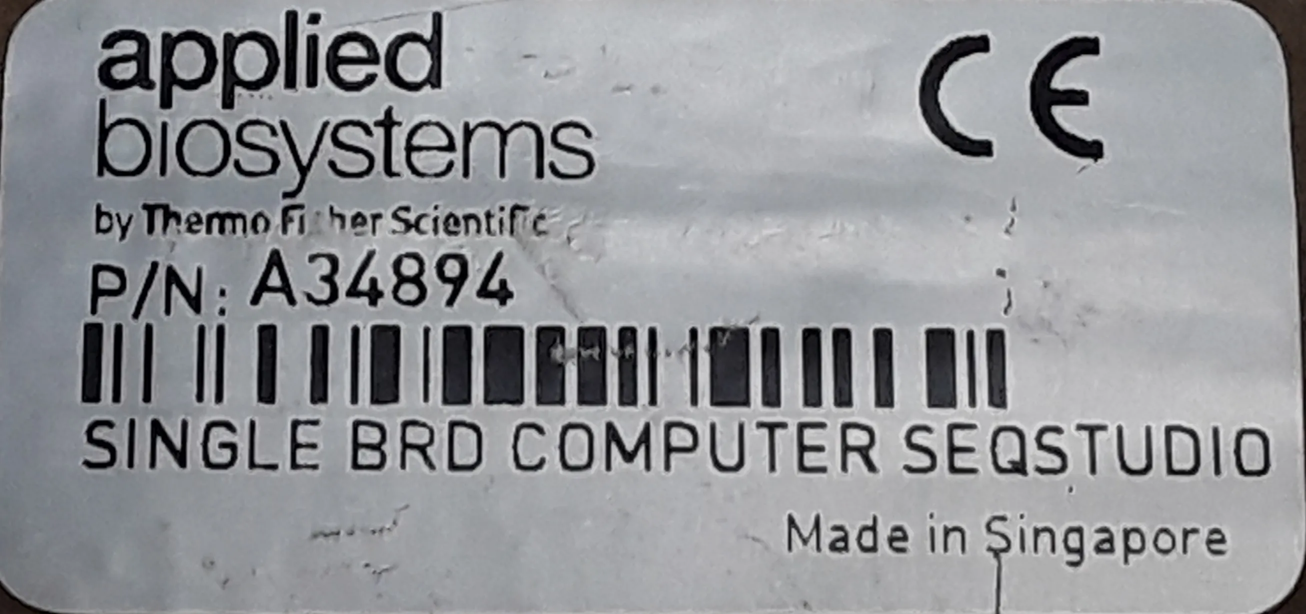 Applied Biosystems SINGLE BRD COMPUTER SEQSTUDIO A34894 Laboratory Equipment