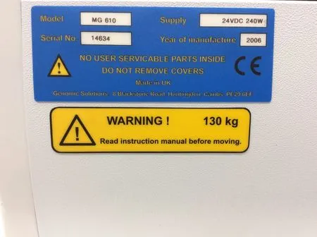 Genomic Solutions BioRobotics MicroGrid MG 610 Microarray Scanner - Used Laboratory Equipment