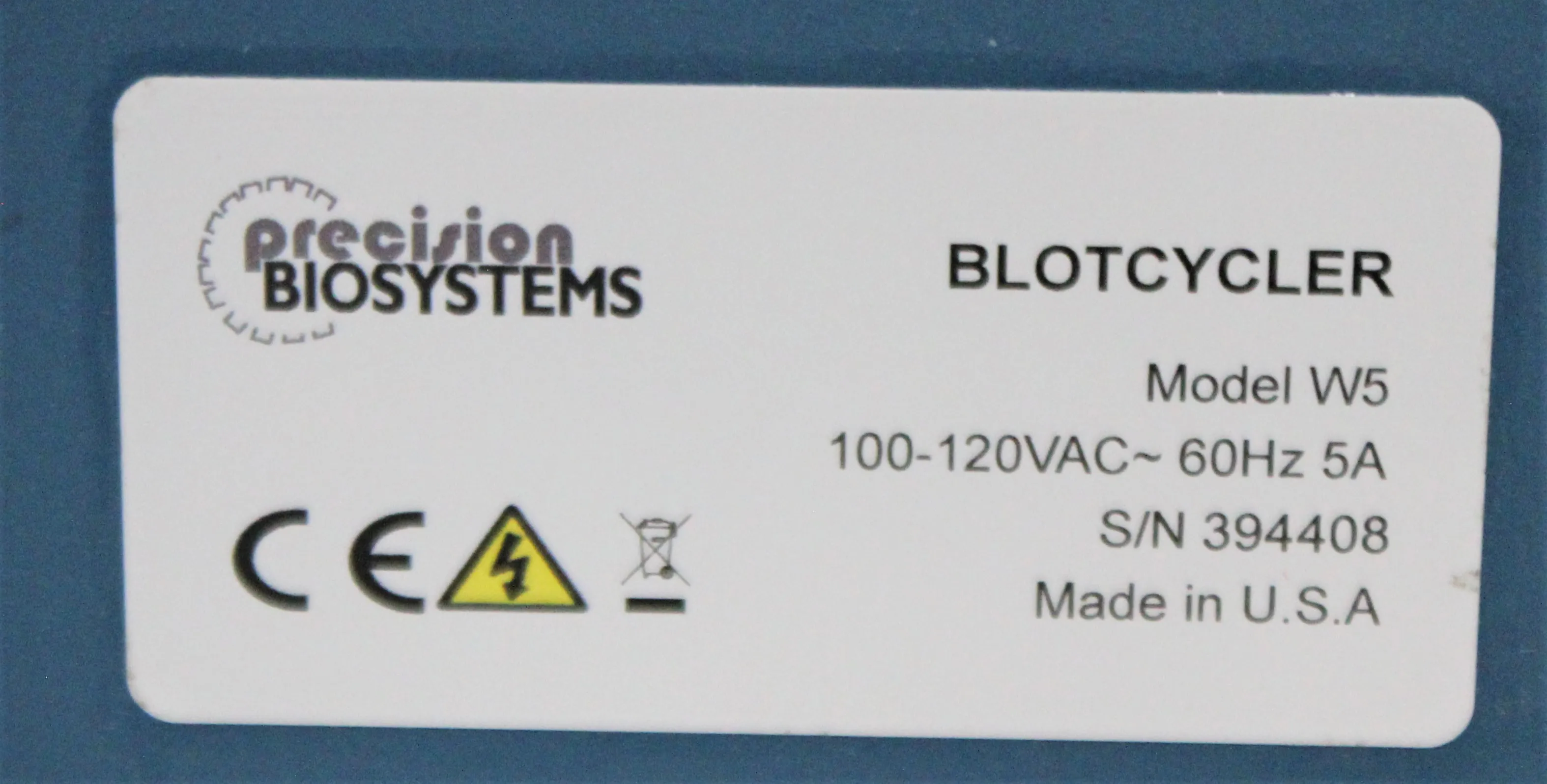 Precision Biosystems Blotcycler W5 Vacuum Manifold / Blotter