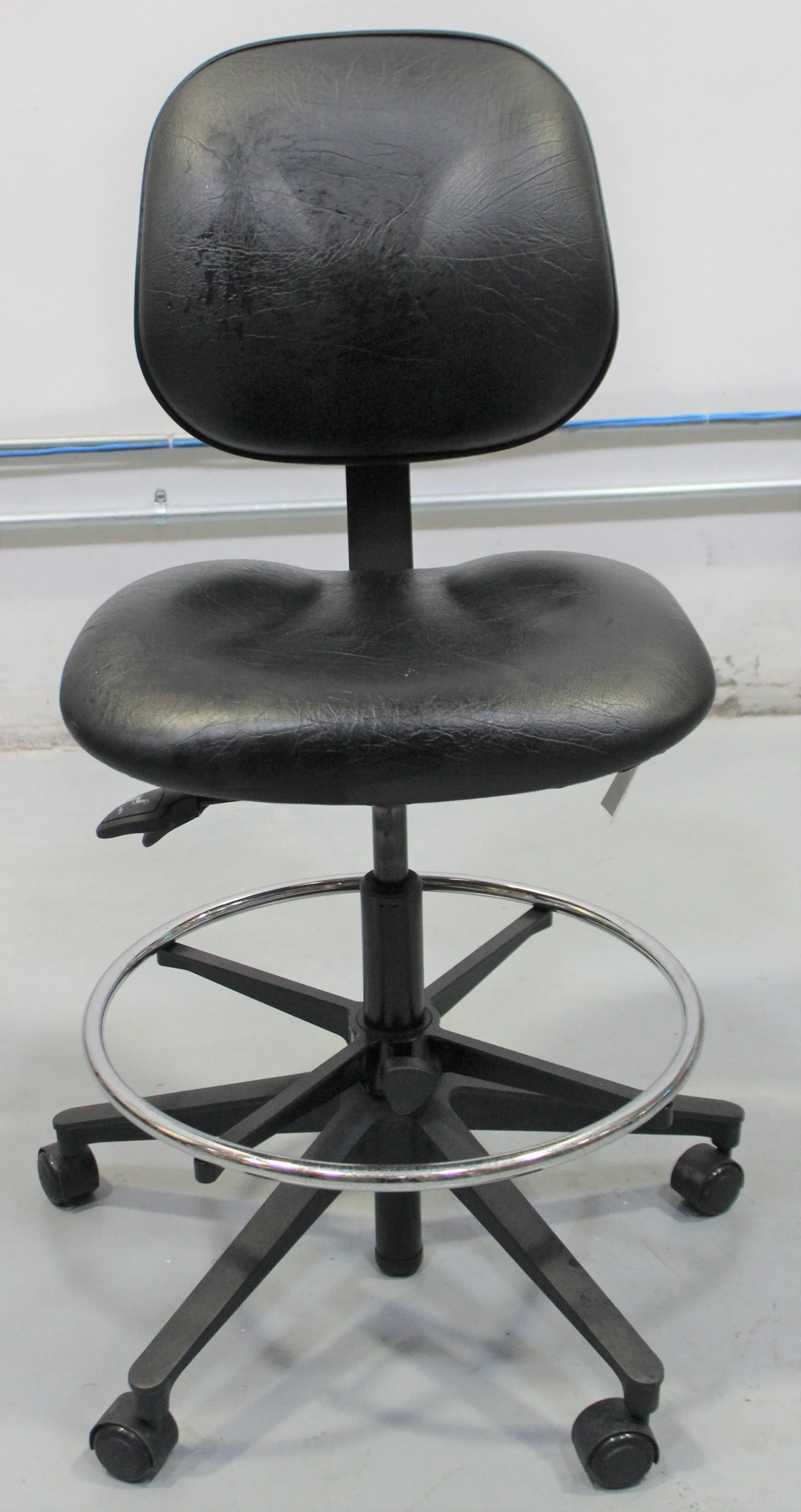 VWR VDLC-H High Bench Height Vinyl Chair with Pneumatic Seat Adjustment