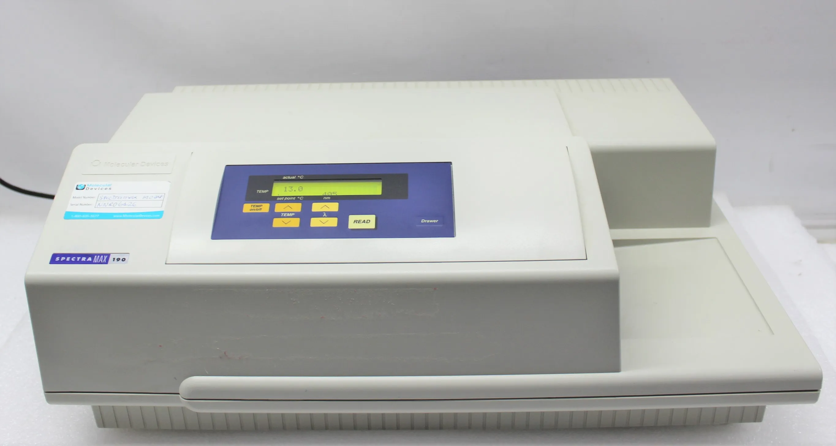 Molecular Devices SpectraMax 190 UV-Vis Microplate Reader with PathCheck Sensor