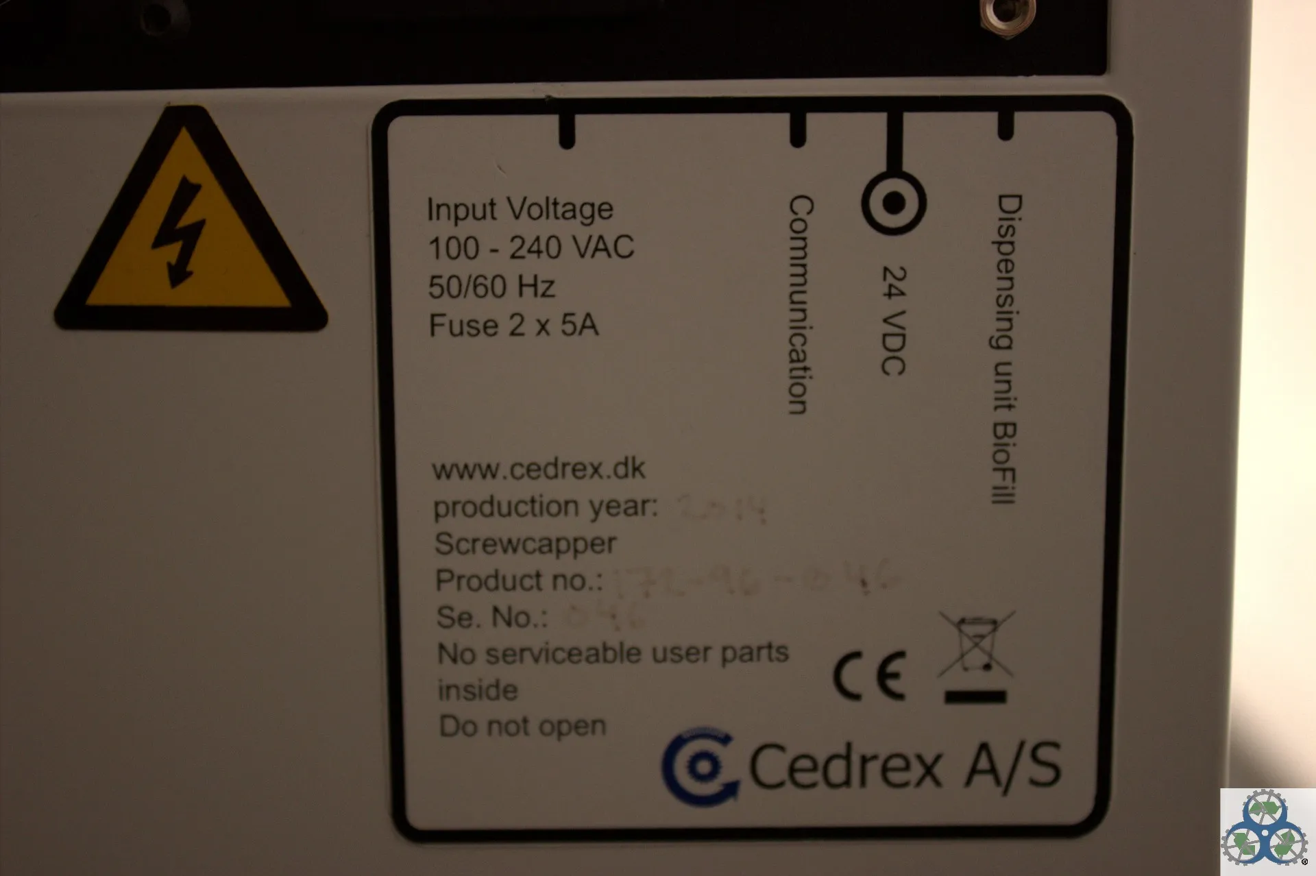 Cedrex Fluid 46 XSD-96 Pro Tube Capper/De-Capper - Used Lab Accessory