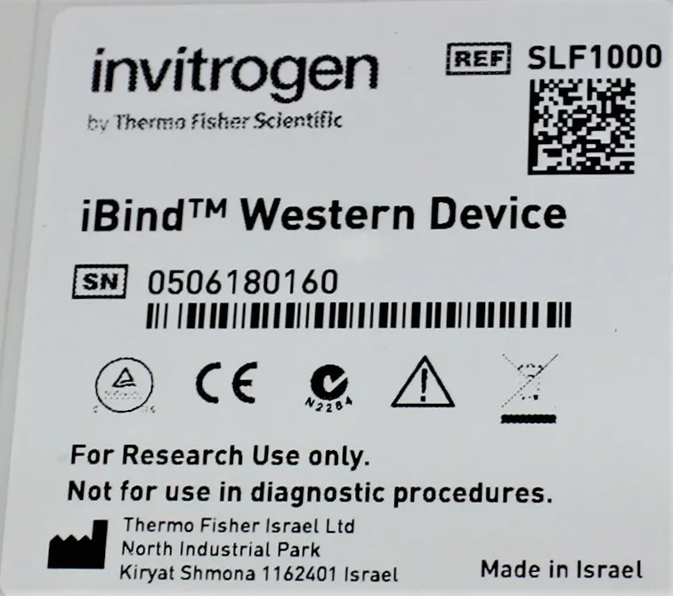 Life Technologies iBind Western Device SLF1000 Immunodetection Equipment