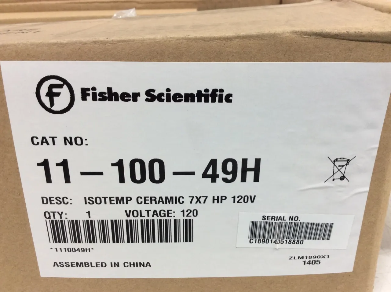 Fisher Scientific Isotemp Hotplate Cat. 11-100-49H Laboratory Equipment