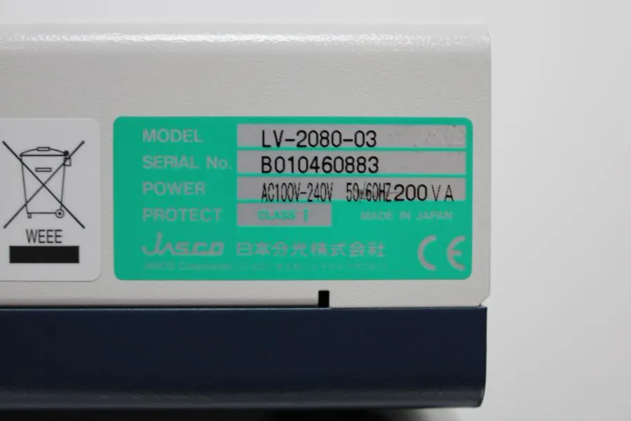 JASCO HPLC incl:DG-1580-53,LC-NET/ADC,UV-2075,LV-2080-03,PU-2080 x2,AS-2055i