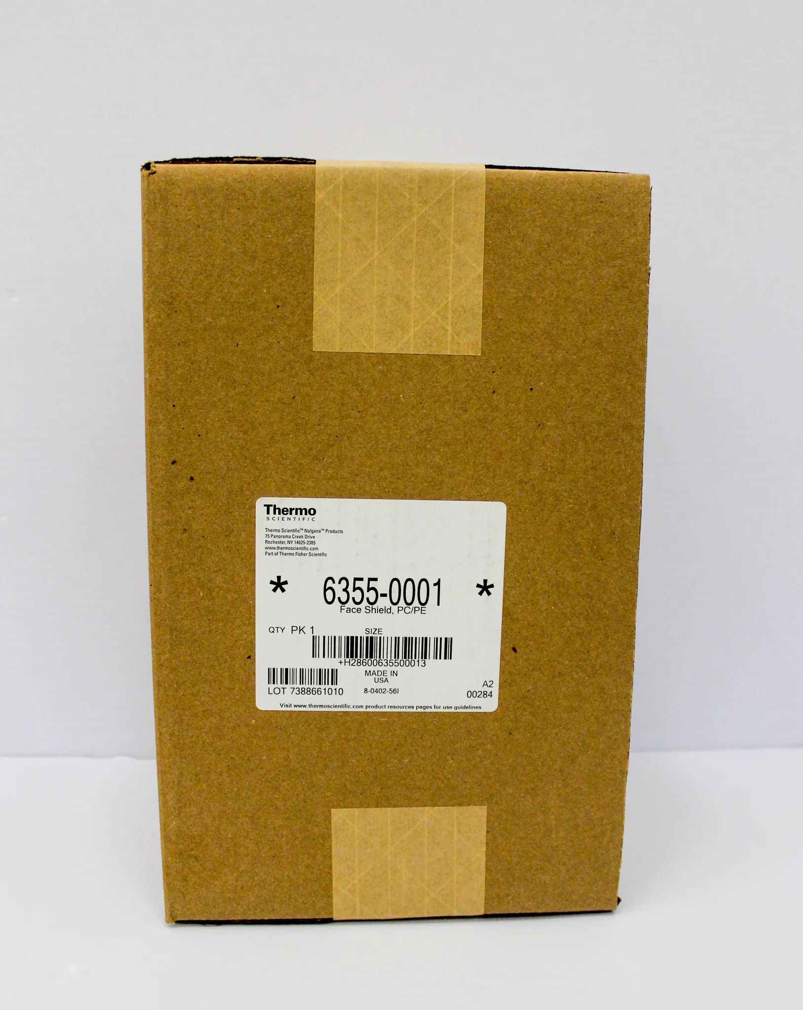 Thermo Scientific Nalgene Face Shield Set 6355-0001, New in Open Box, Unused, Biohazard Protection