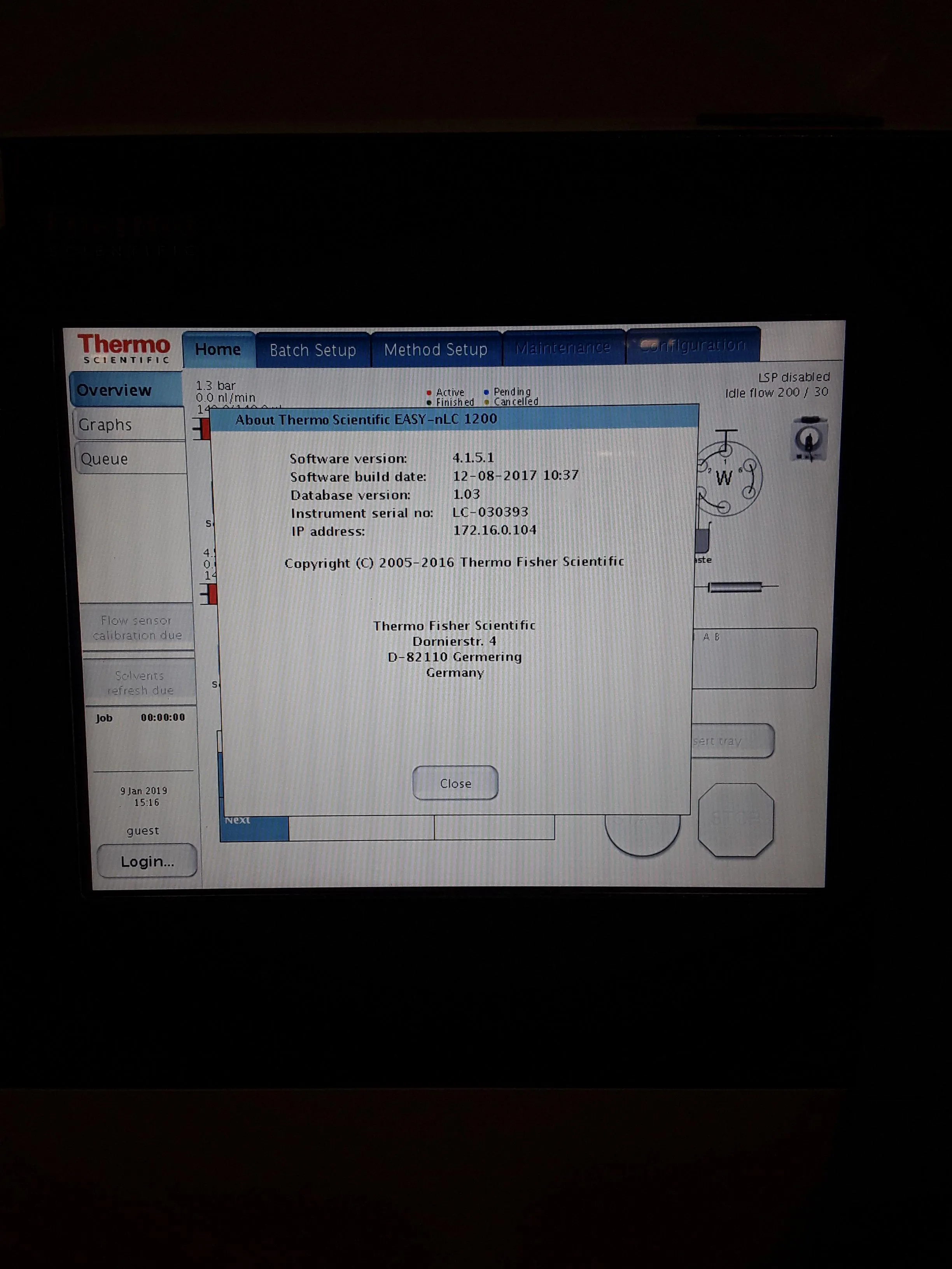 Thermo Fisher Easy-nLC 1200 HPLC System with 30-Day Warranty and Full Parts and Labor Coverage