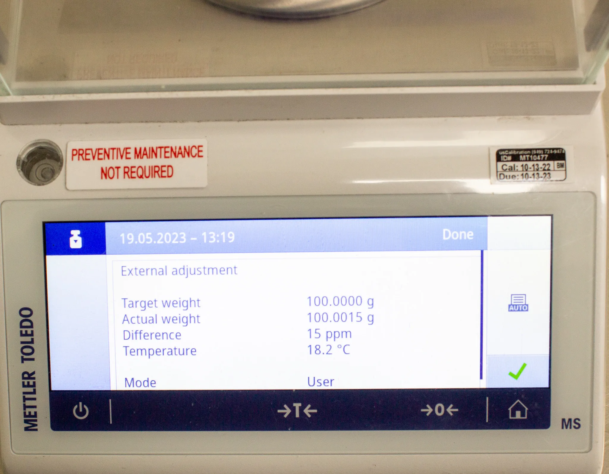 Mettler-Toledo Analytical Balance MS104TS/00