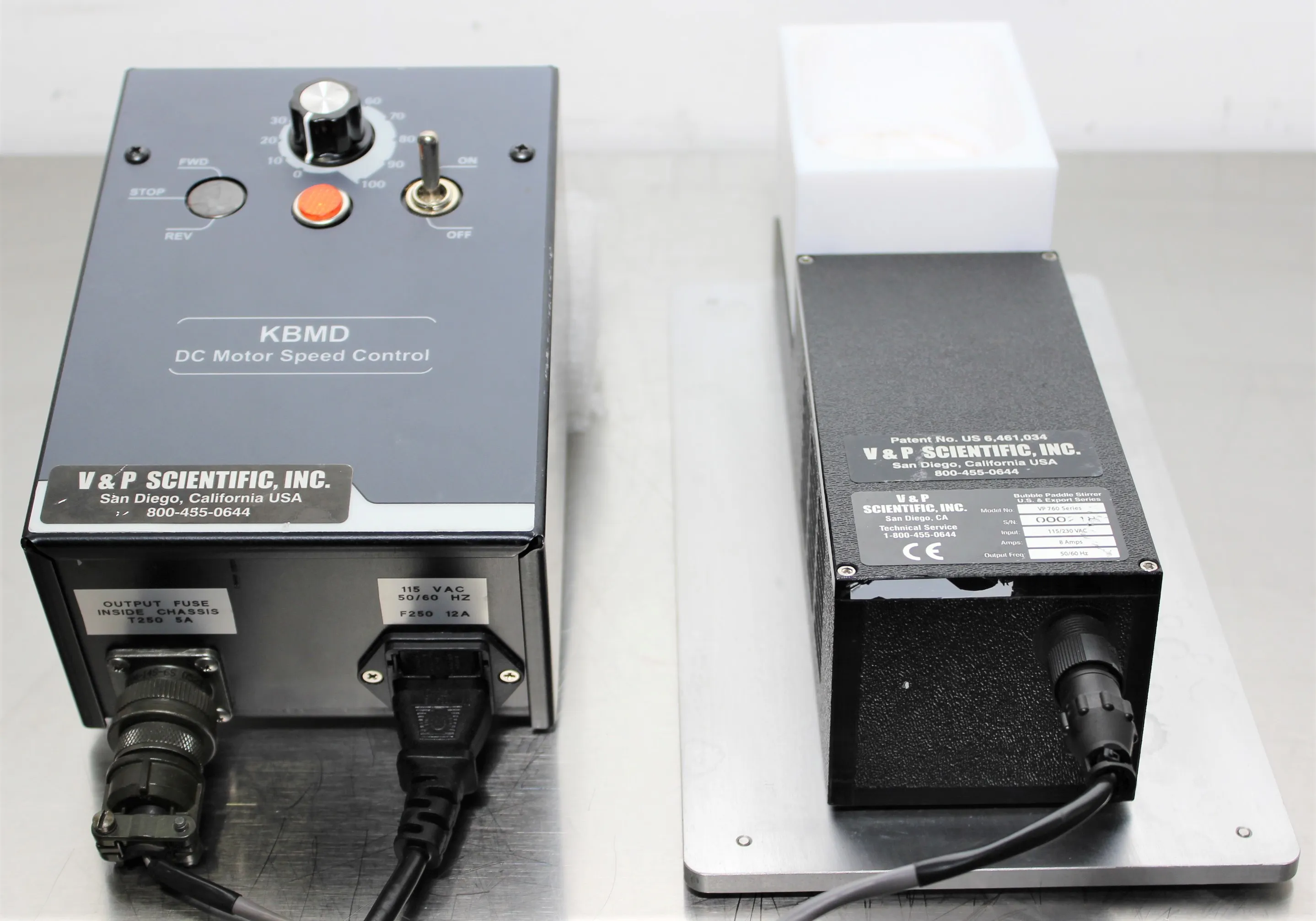 V&P Scientific VP 760 Series Bubble Paddle Stirrer; KBMD-240D Control