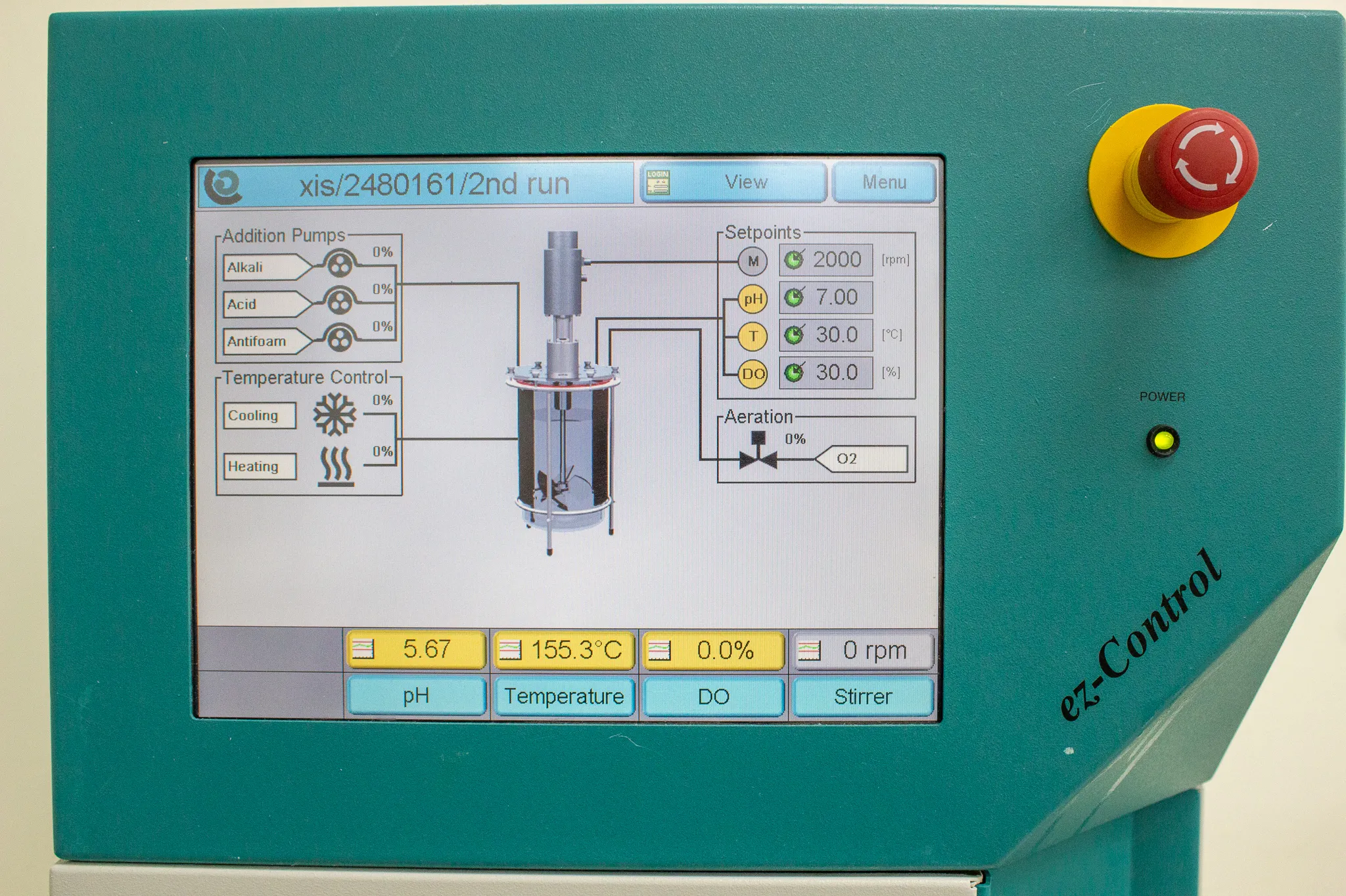 Applikon EZ Control Bioreactor Controller with 6L Bioreactor Glass Vessel