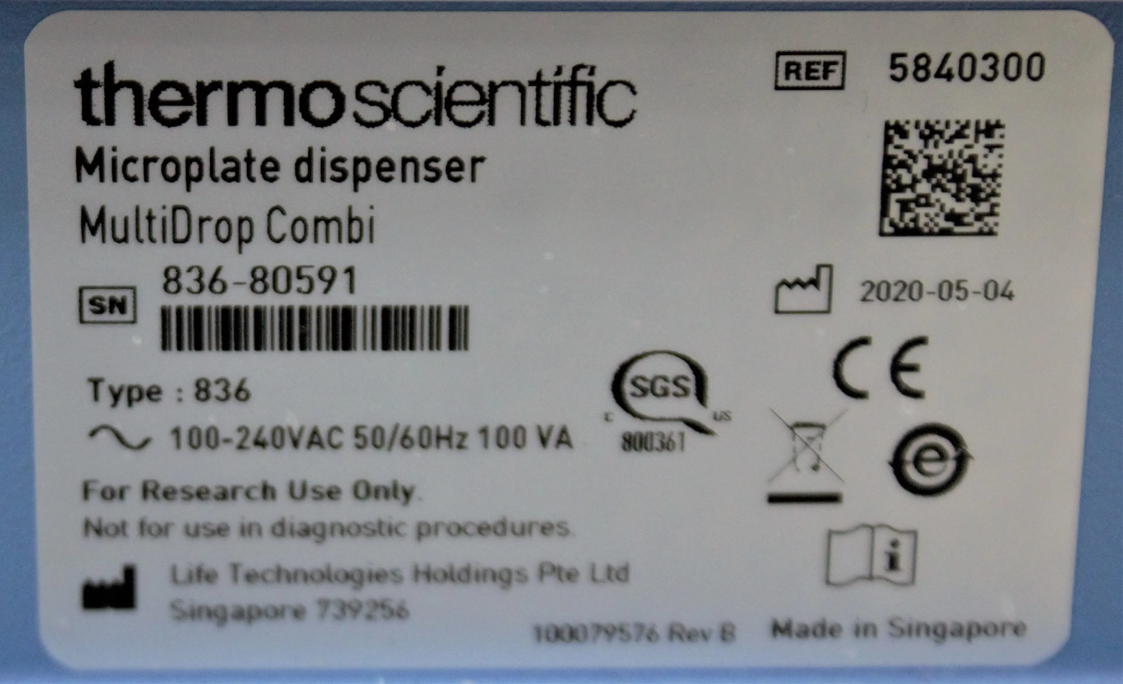 Thermo Scientific Multidrop Combi Reagent Dispenser - Used Laboratory Equipment