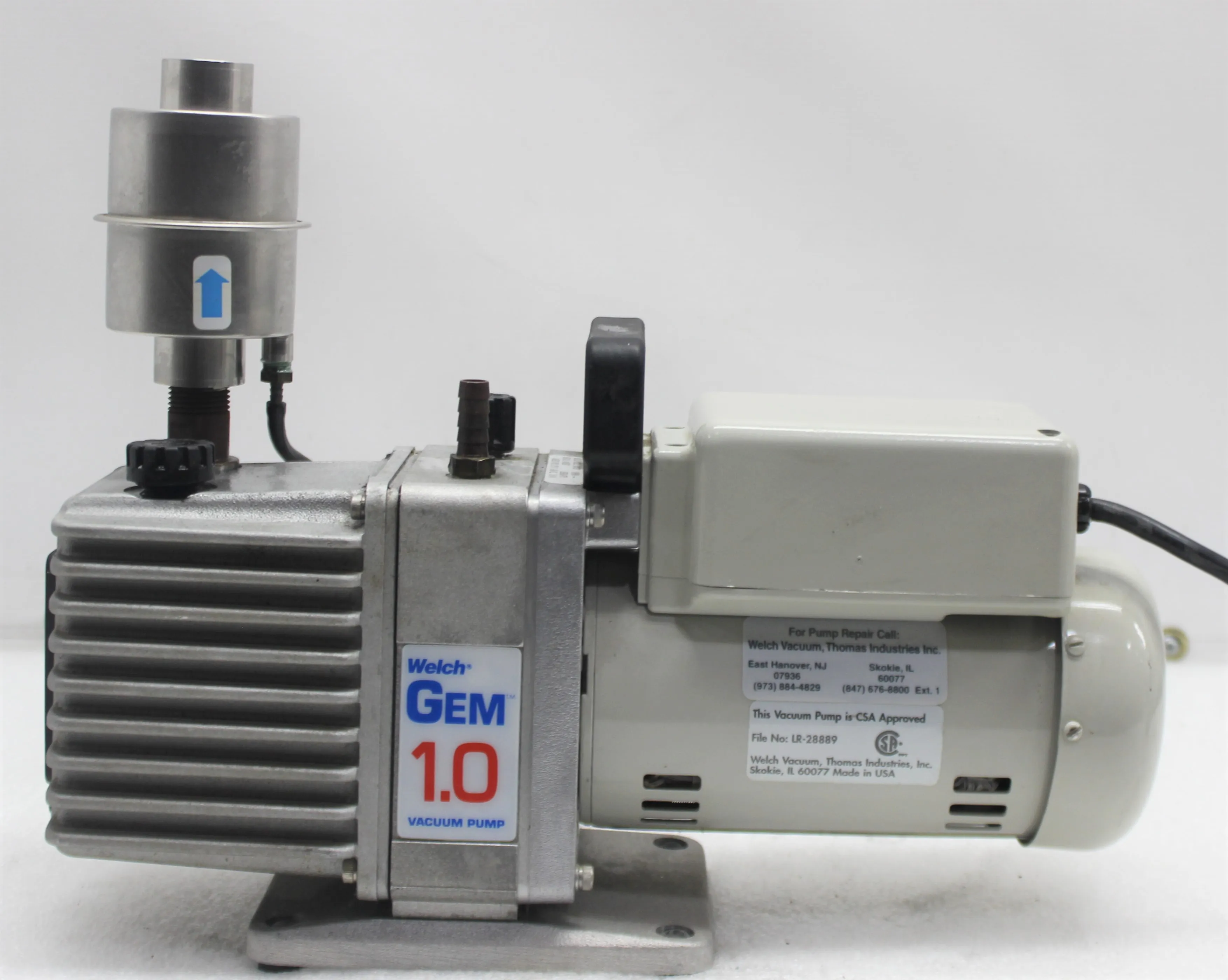 Welch 8890A GEM 1.0 Dual Stage Rotary Vane Mechanical Vacuum Pump 120V 60Hz US