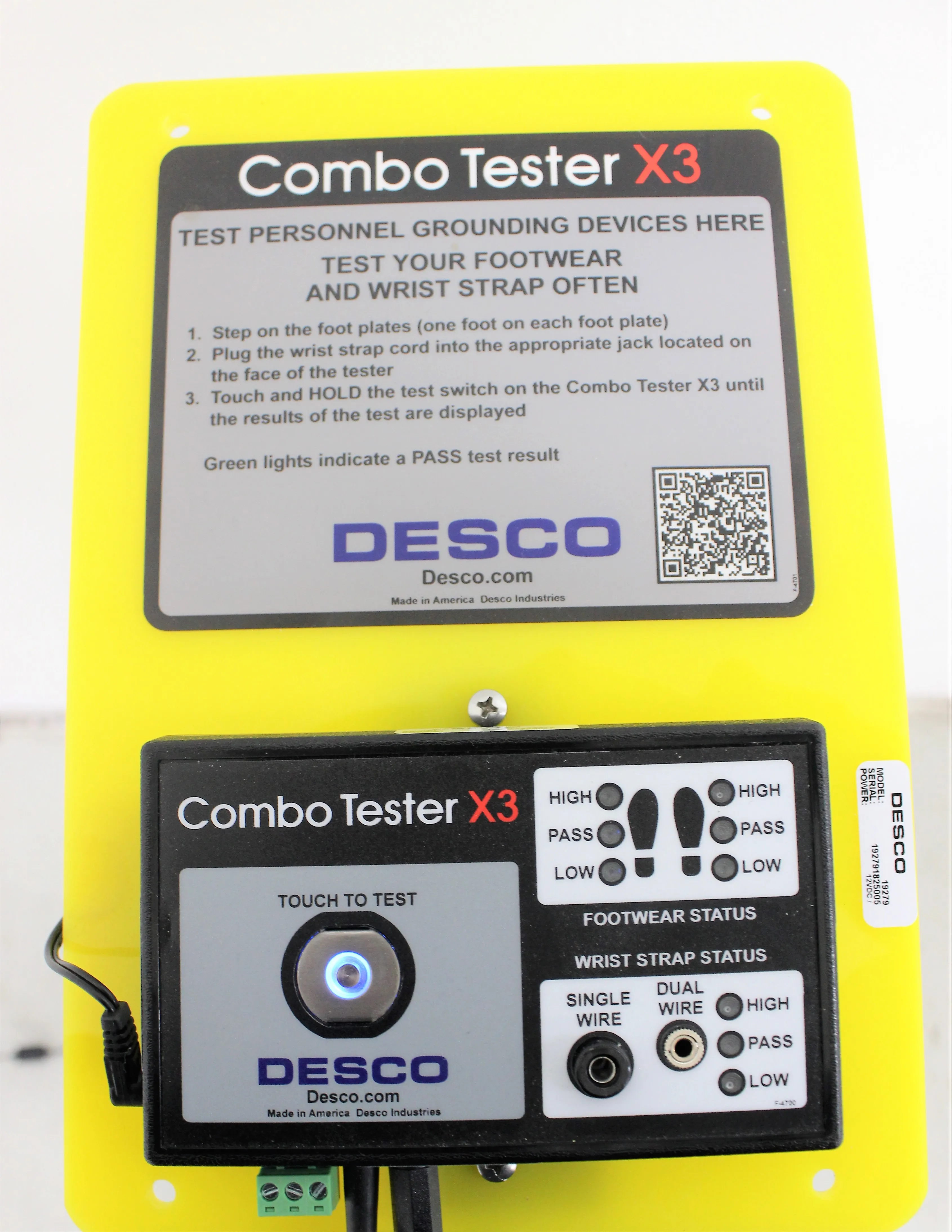 Desco Combo Tester X3 - Used Lab Bench Equipment with 30-Day Warranty