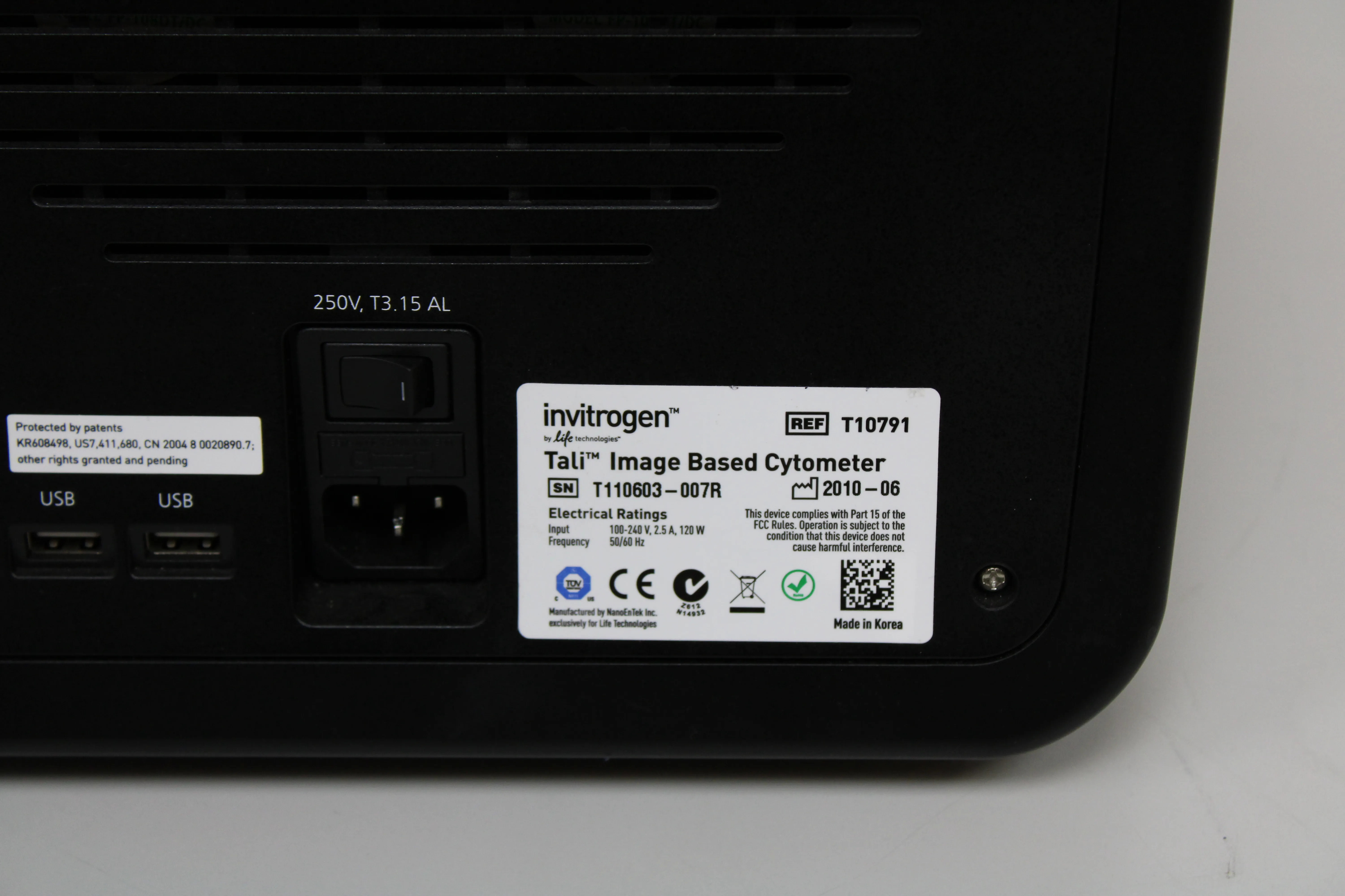 Used Invitrogen Tali Image-Based Cytometer T10791 Cell Counter