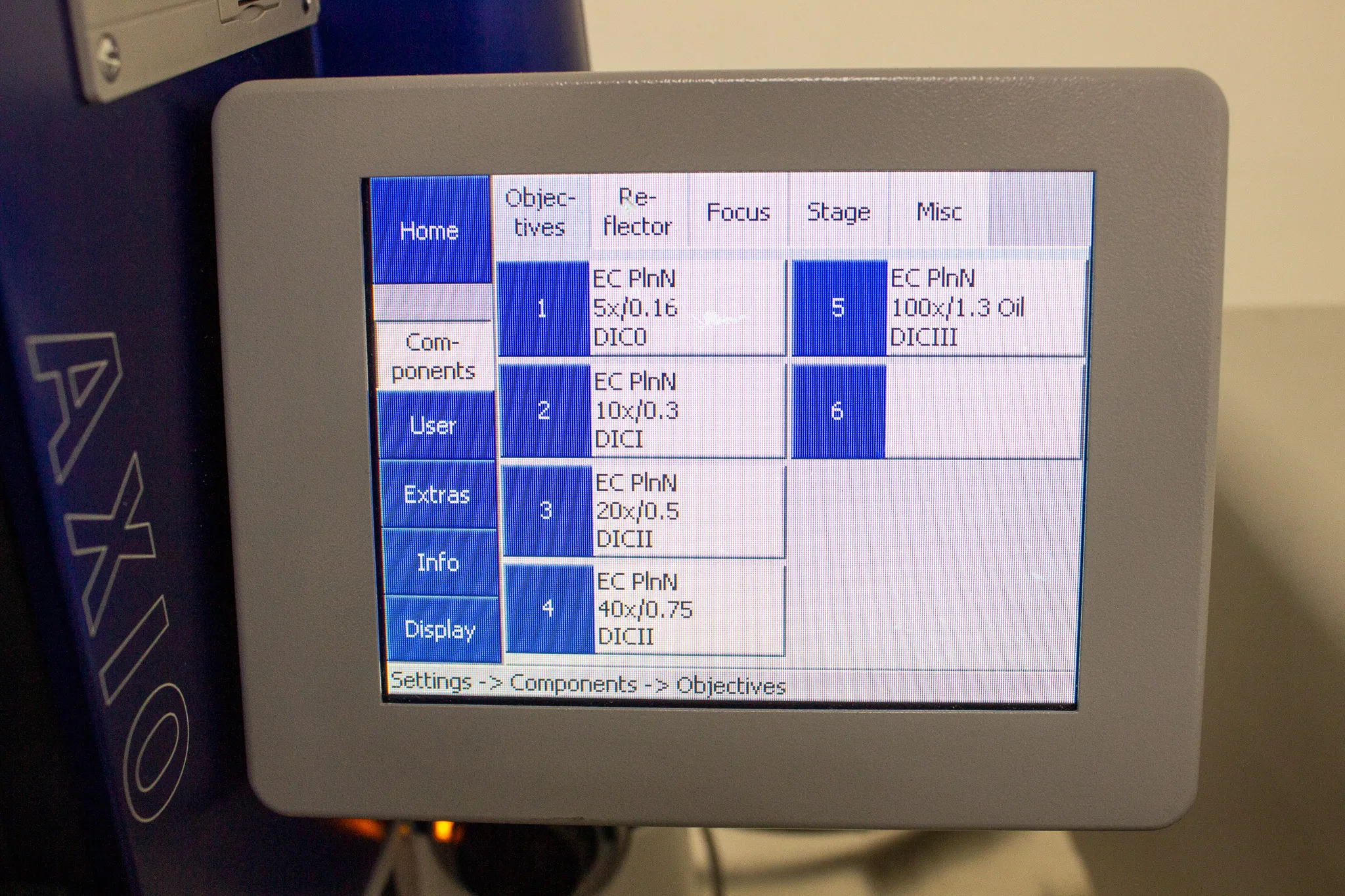 Zeiss Axio Imager M1 Motorized Microscope with Objectives & X-Cite Series 120Q Fluorescence Illuminator