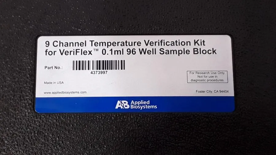 Applied Biosystems Temperature Verification Kit and Probe - Model 4373997