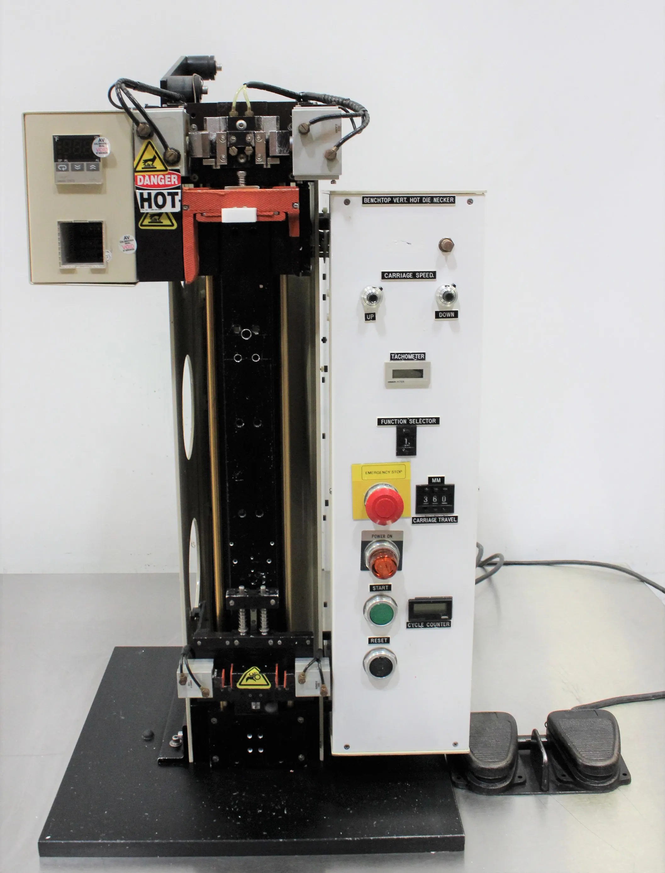 Custom Vertical Hot Die Necker - Laboratory Equipment