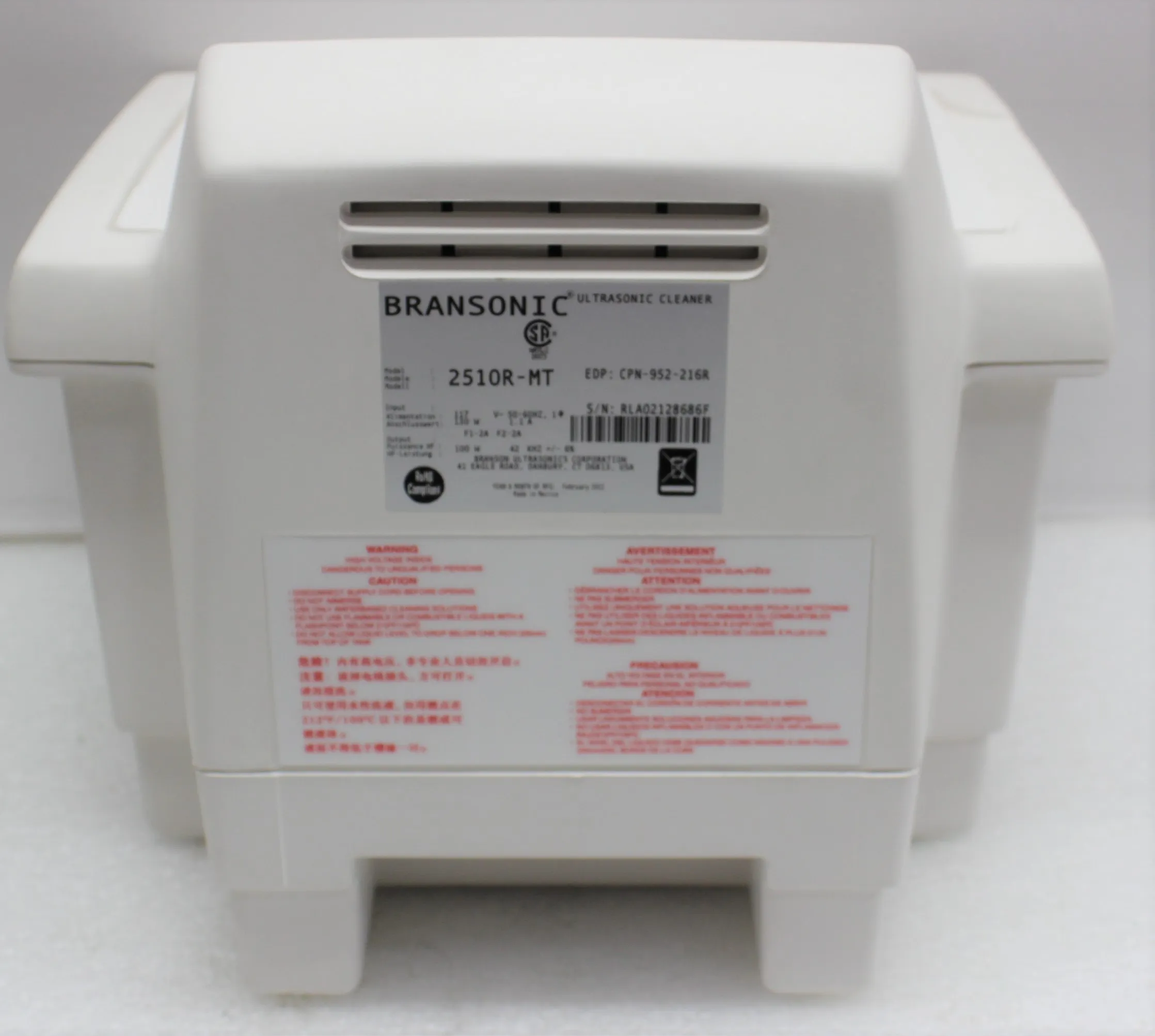 Branson Ultrasonic Cleaner 2510R-MT