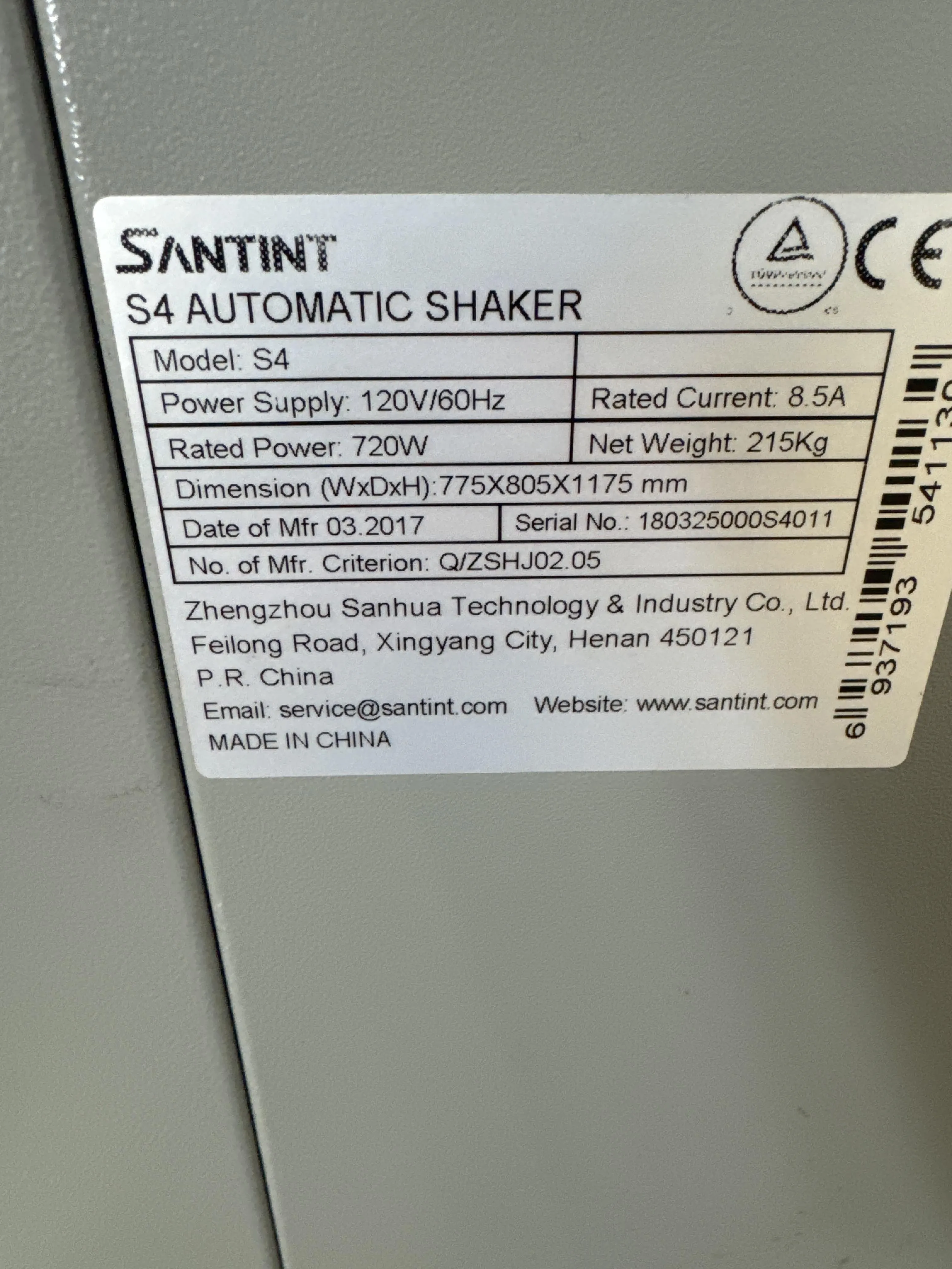 Santint S4 Automated Shaker Vortexer Rotator Shaker