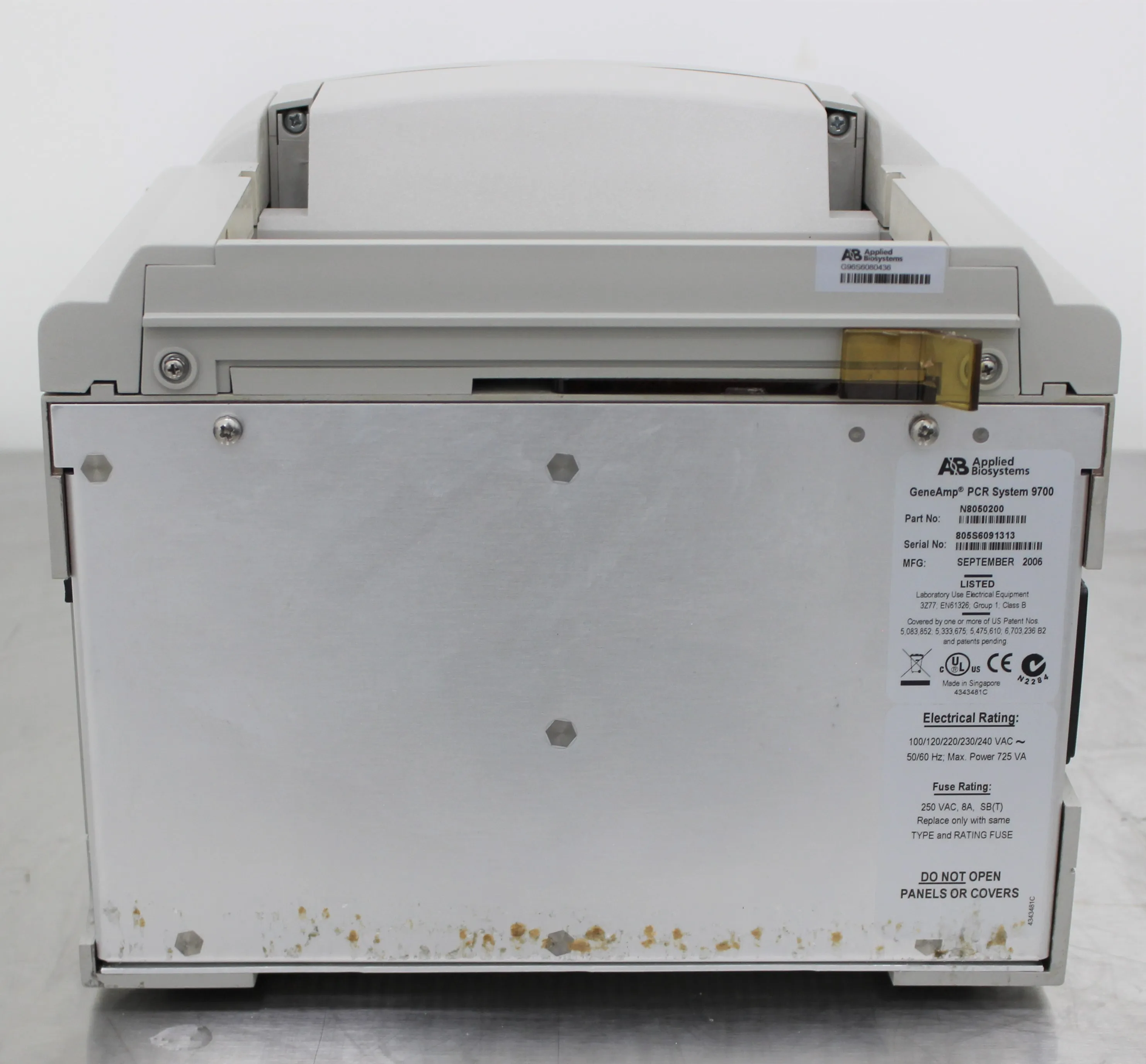 Applied Biosystems GeneAmp 9700 PCR System Sample Block