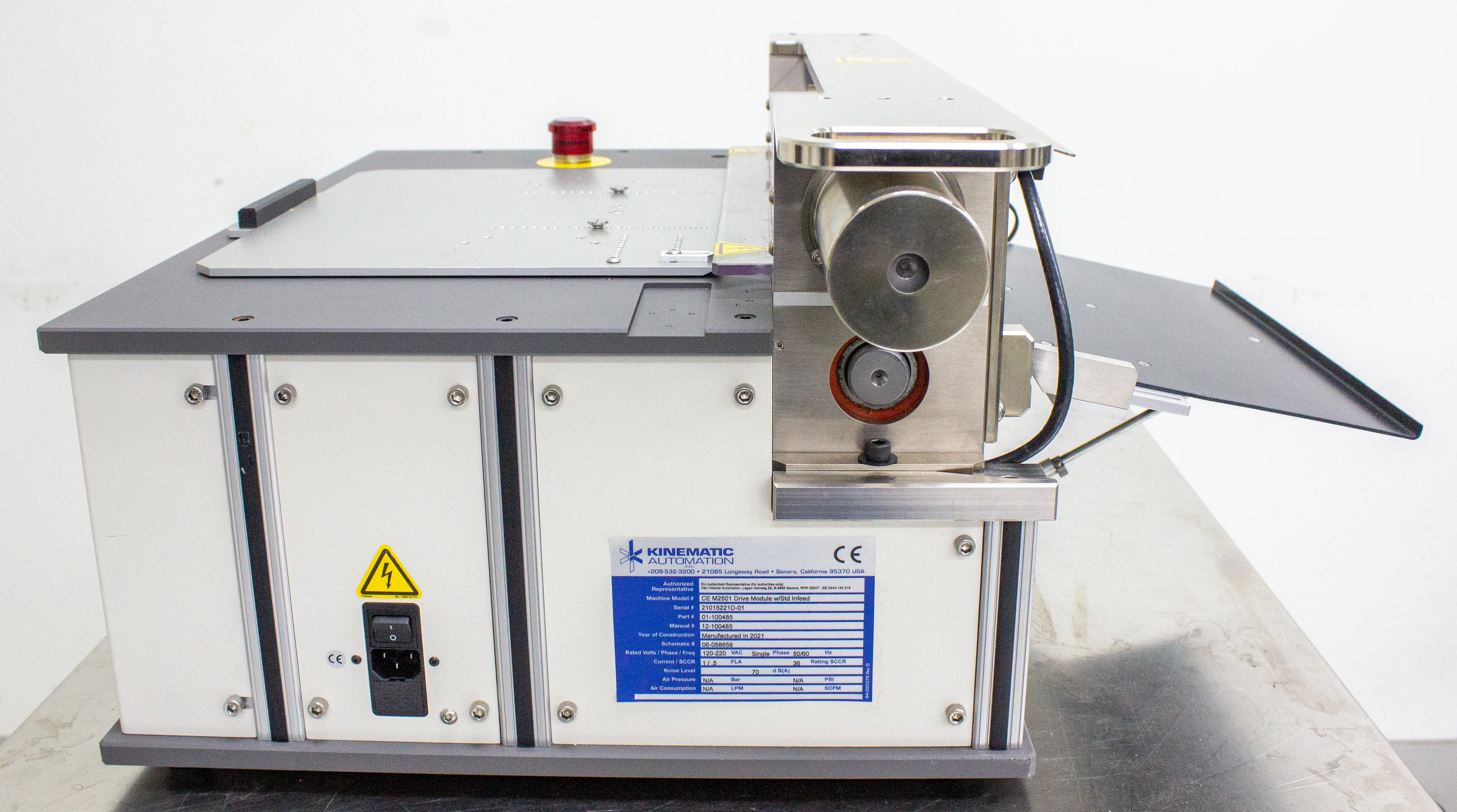 Kinematic Automation Matrix 2501 Rotary Slitting Module CE M2501 Drive Module w/Std Infeed