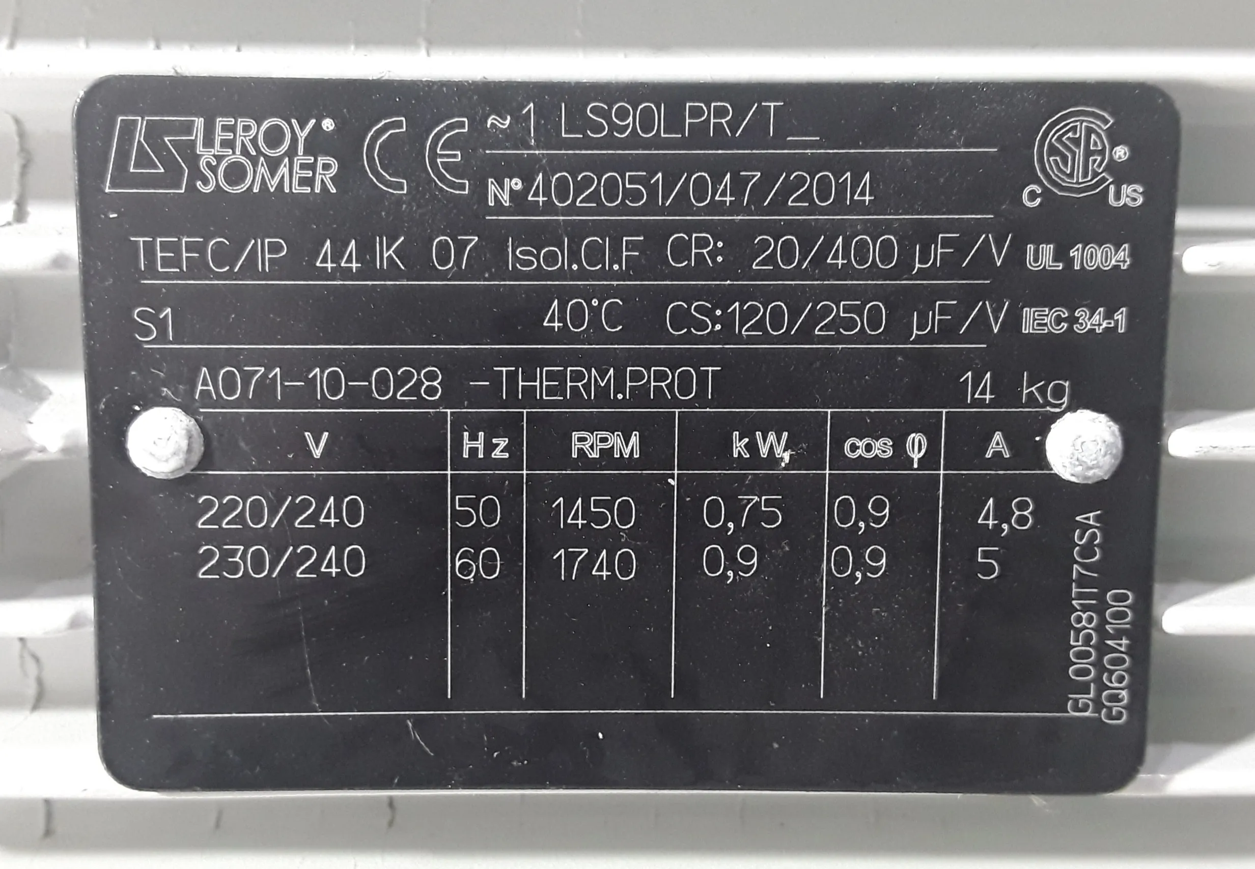 Edwards E2M30 Dual Stage Rotary Vane Mechanical Vacuum Pump