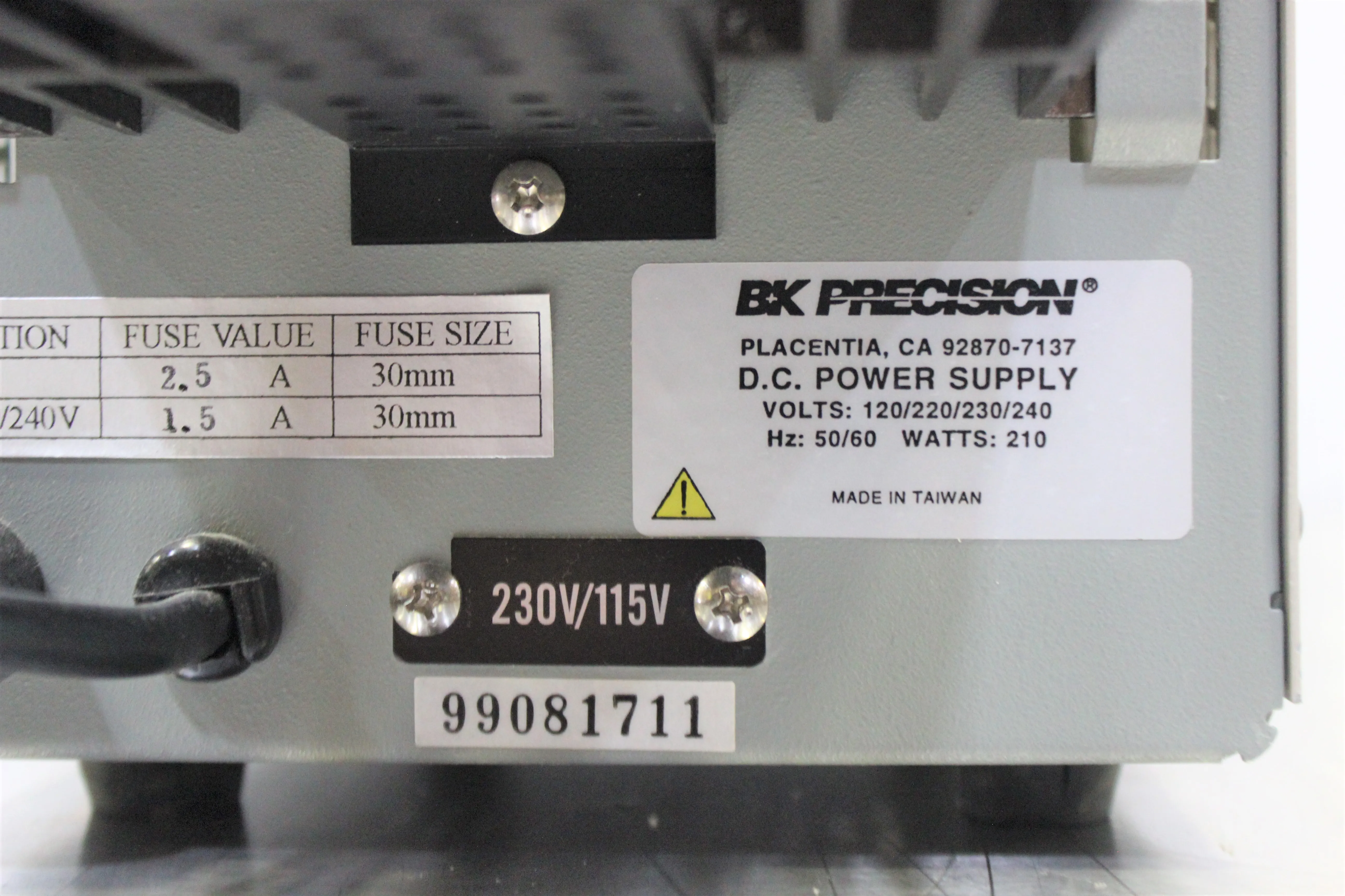 BK Precision 1711 DC Power Supply - Used Laboratory Equipment