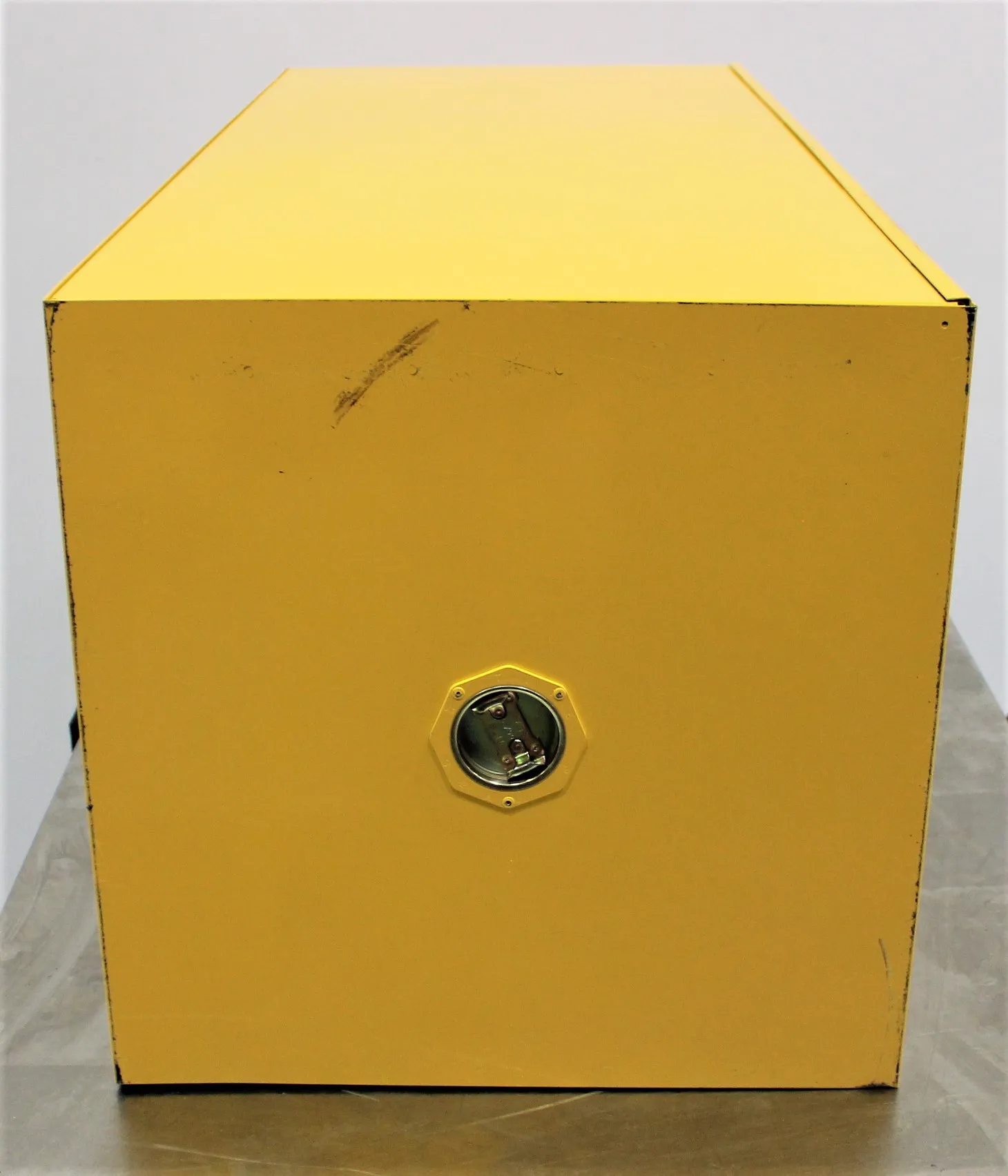 Used Uline H-41775M-Y Flammable Cabinet Class 2 RM0870371 12 Gal Cap