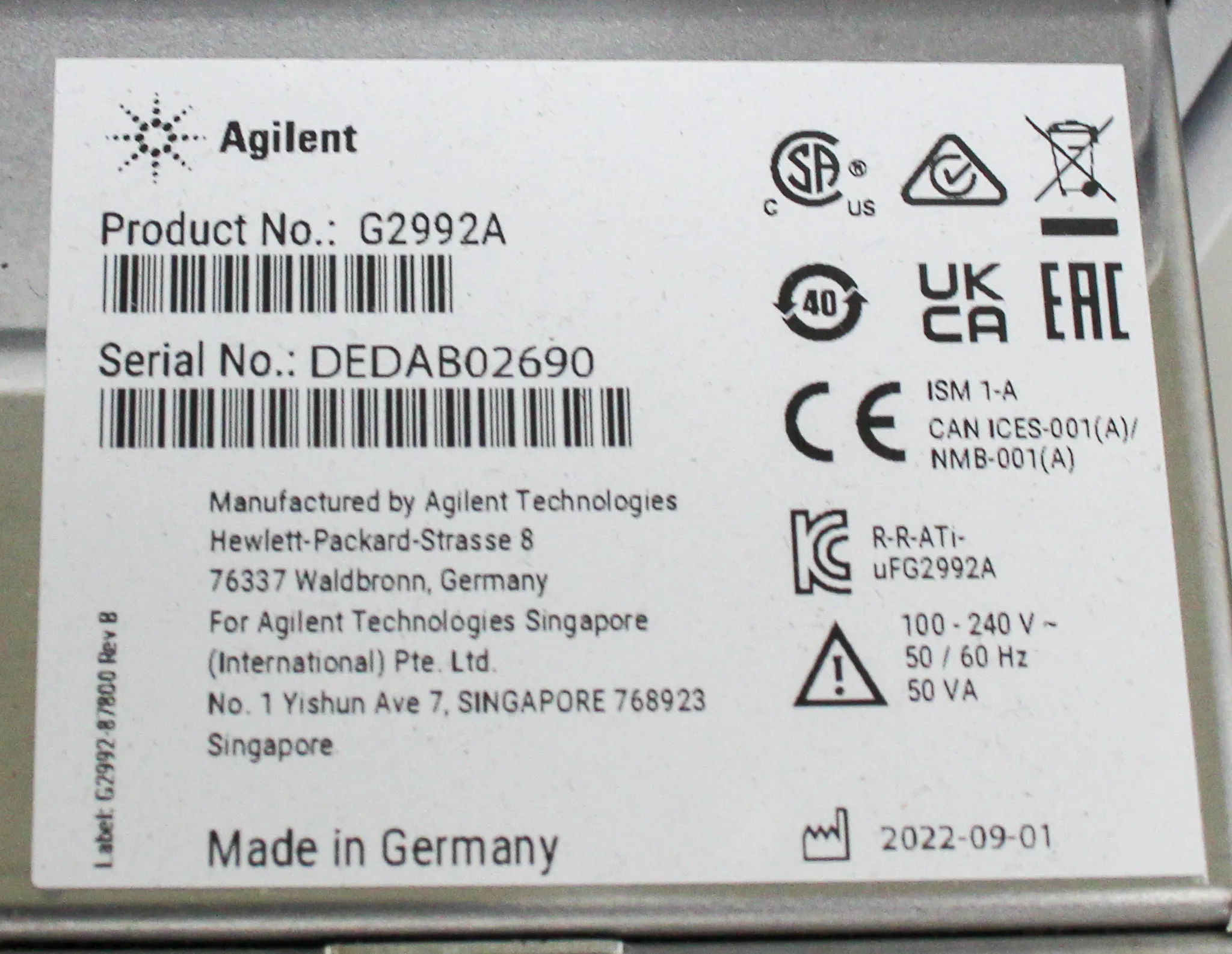 Agilent TapeStation 4150 Automated Electrophoresis System P/N G2992A – Low-Throughput Nucleic Acid Quality Control