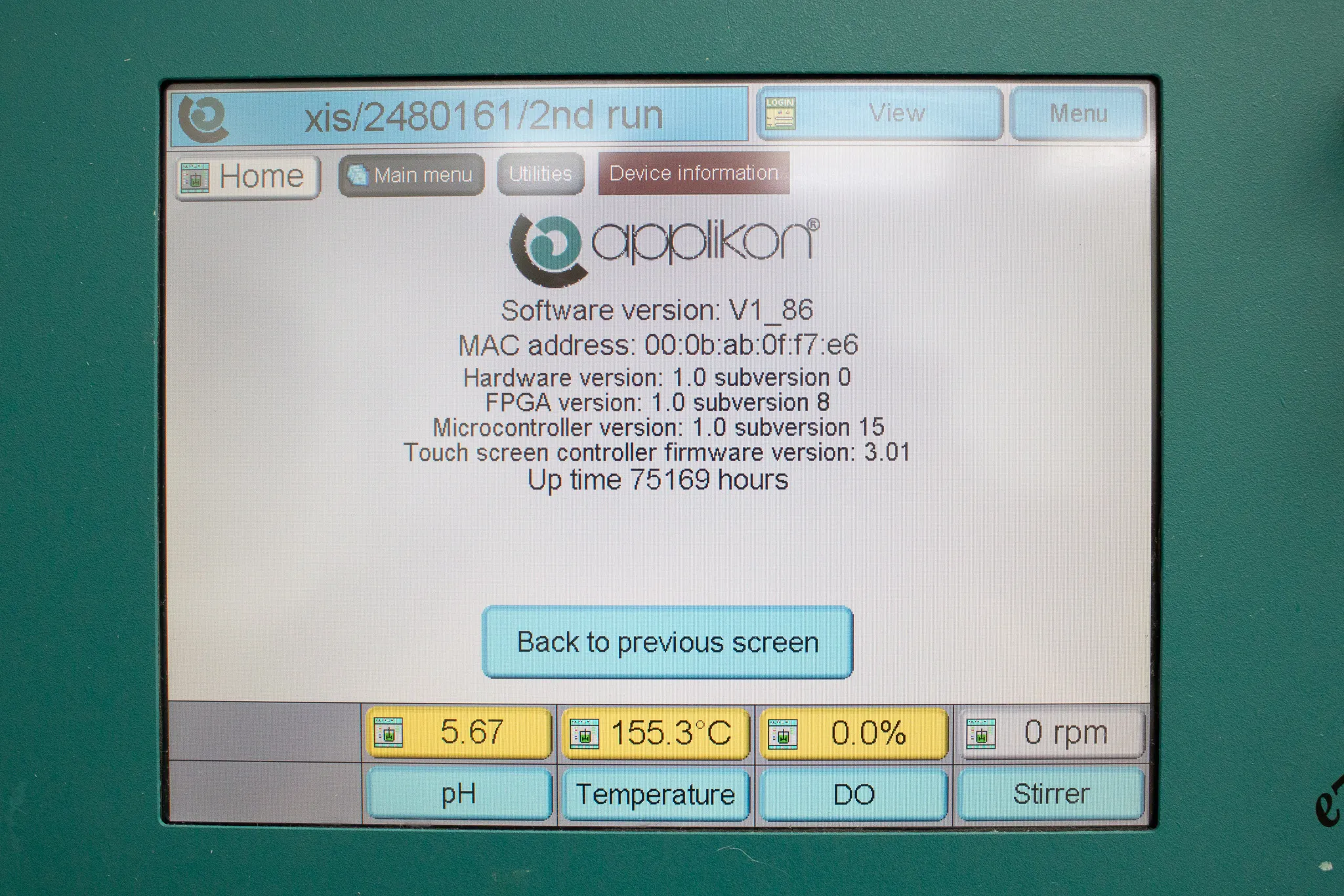 Applikon EZ Control Bioreactor Controller with 6L Bioreactor Glass Vessel