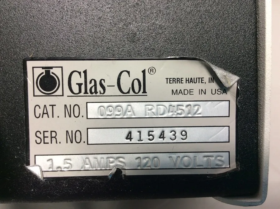 Glas-Col Cat. 099A RD4512 Variable Speed Laboratory Test Tube Rugged Rotator