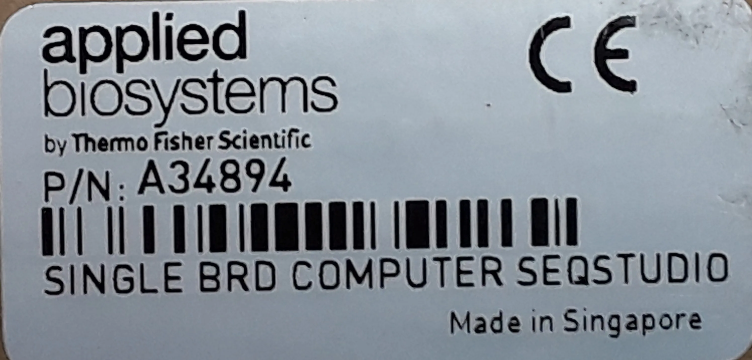 Applied Biosystems SINGLE BRD COMPUTER SEQSTUDIO A34894