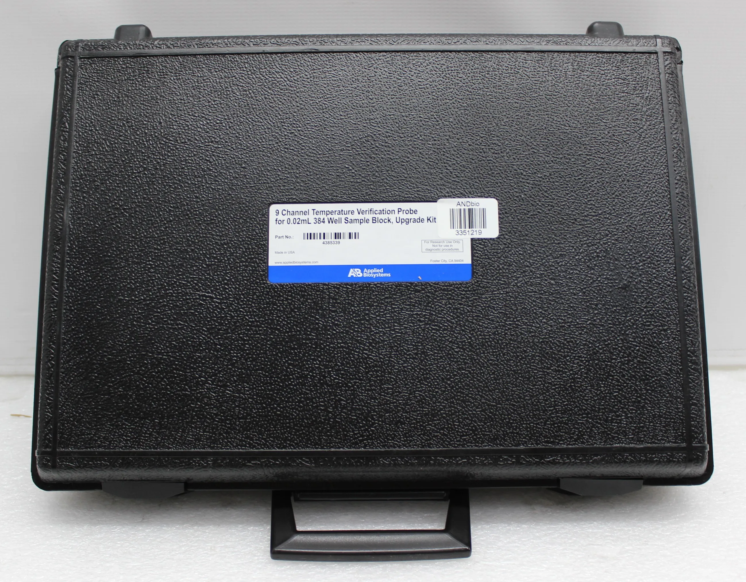 Applied Biosystems 9-Channel Temperature Verification Probe 4385339