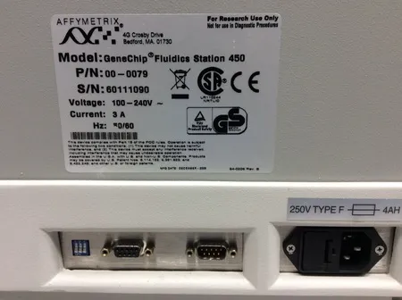 Affymetrix GeneChip Fluidics Station 450 Liquid Handling Injection Module