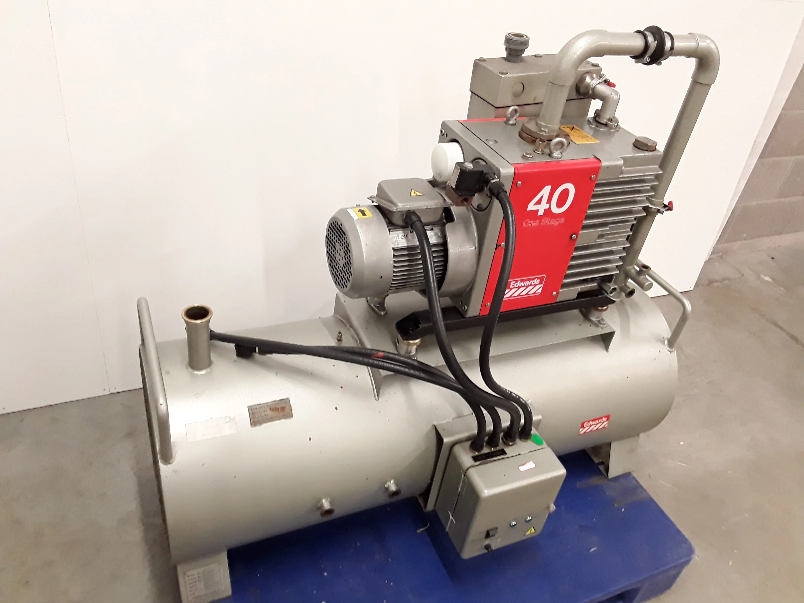 Edwards E1M40 Vacuum Pump with Tank