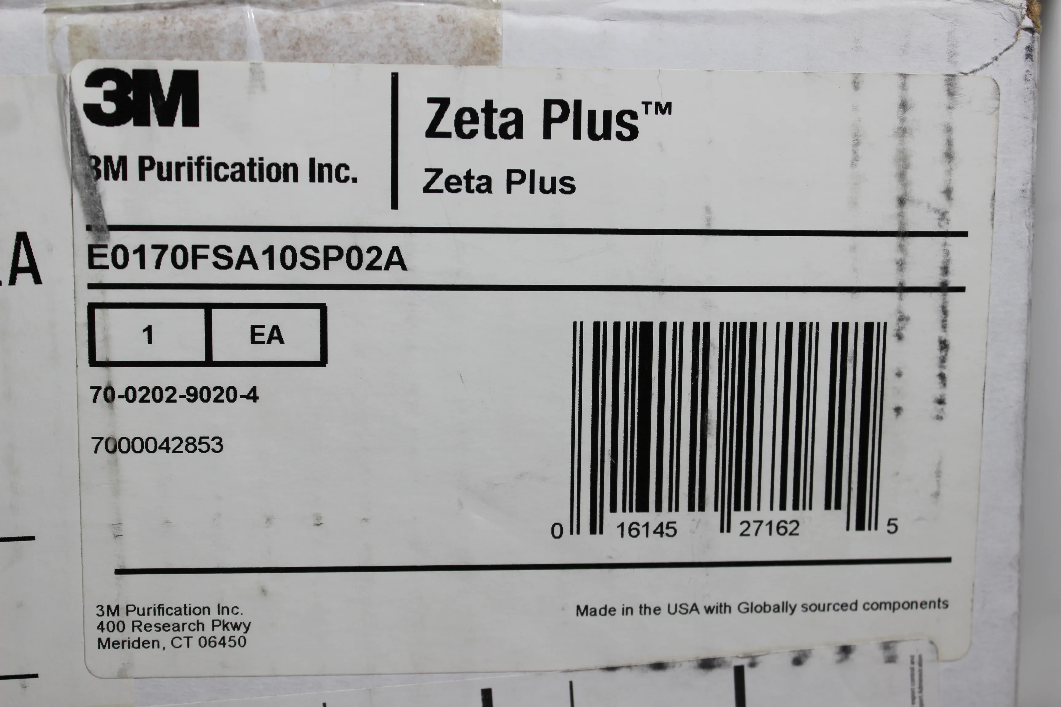 3M Zeta Plus EZP Scale-Up 170cm Capsule Filter E0170FSA10SP02A