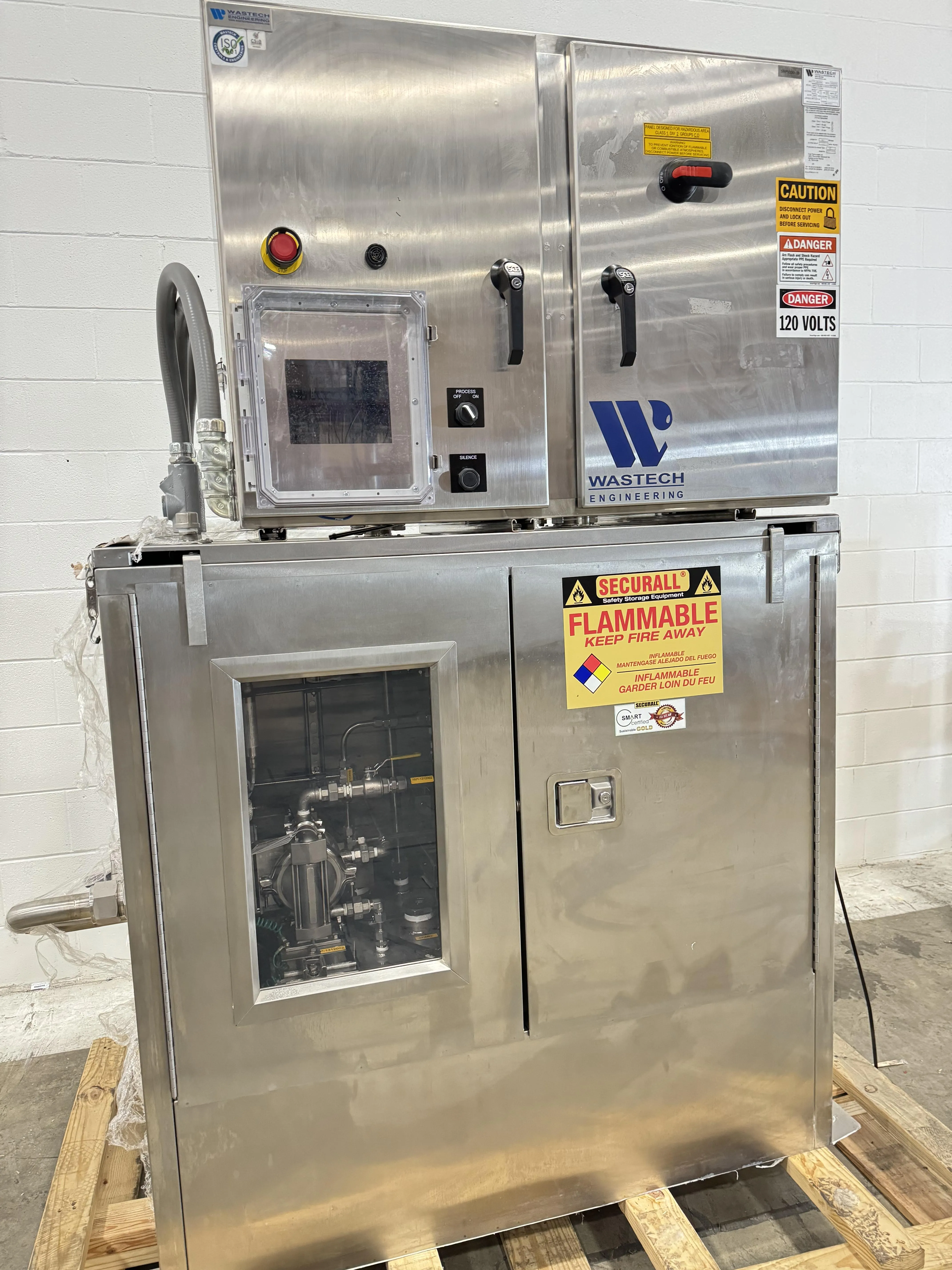 WasTeck Engineering Lab Waist SSPLS-30-005 Stainless Solvent Pump Lift Station