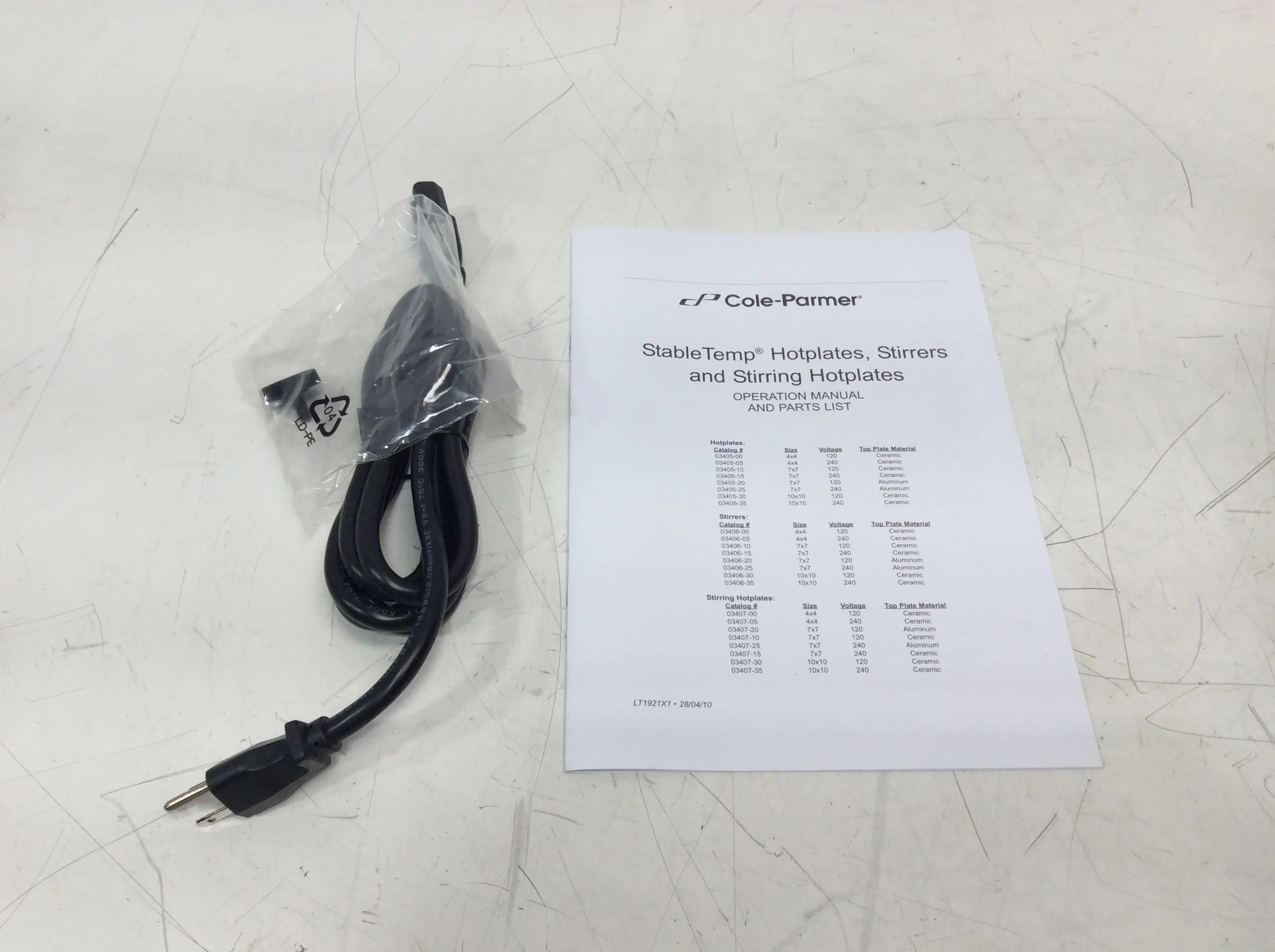 Cole Parmer StableTemp 0340510 Hotplate - New Lab Equipment