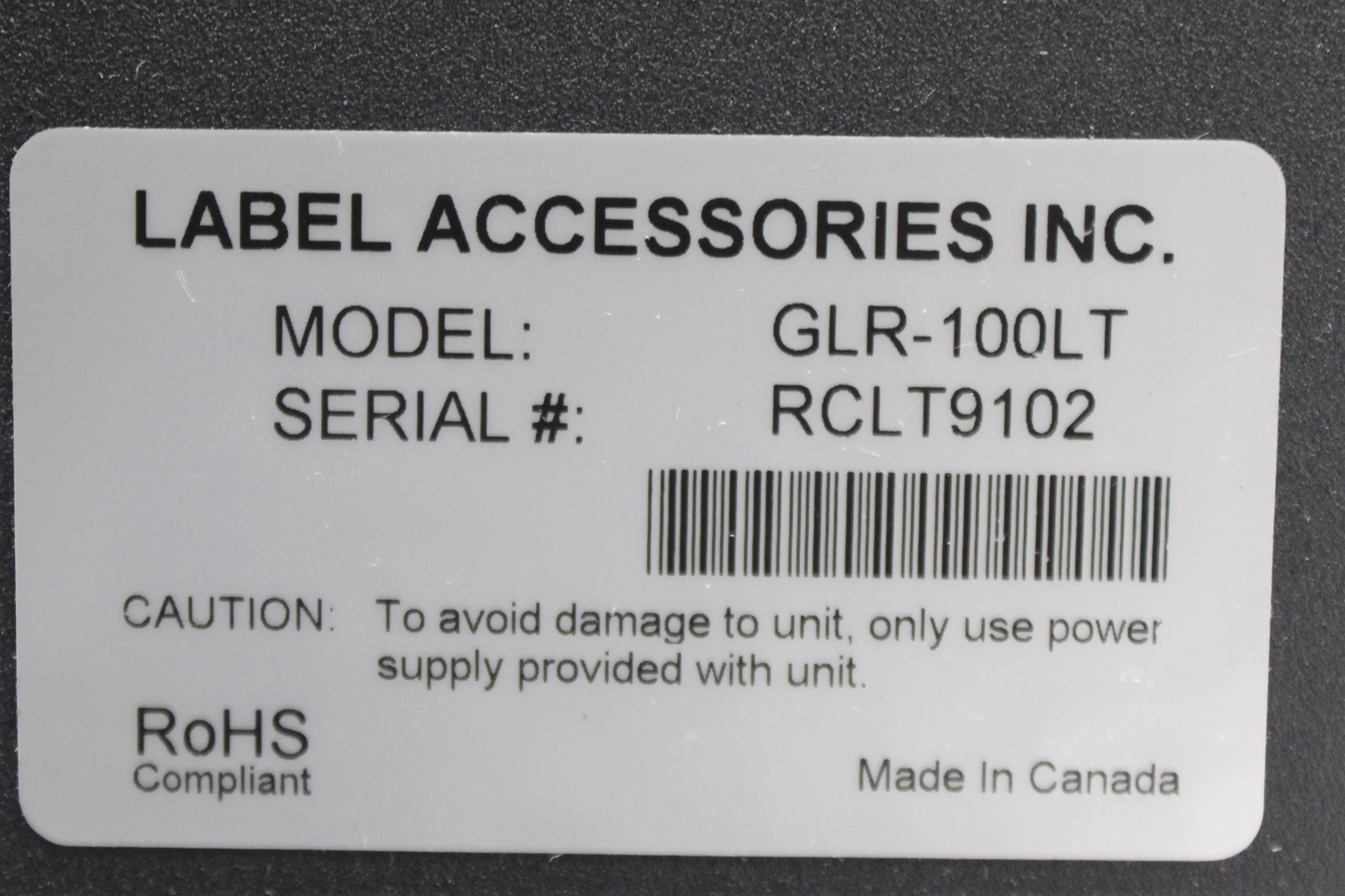 Label Printer GLR-100LT by Label Accessories Inc