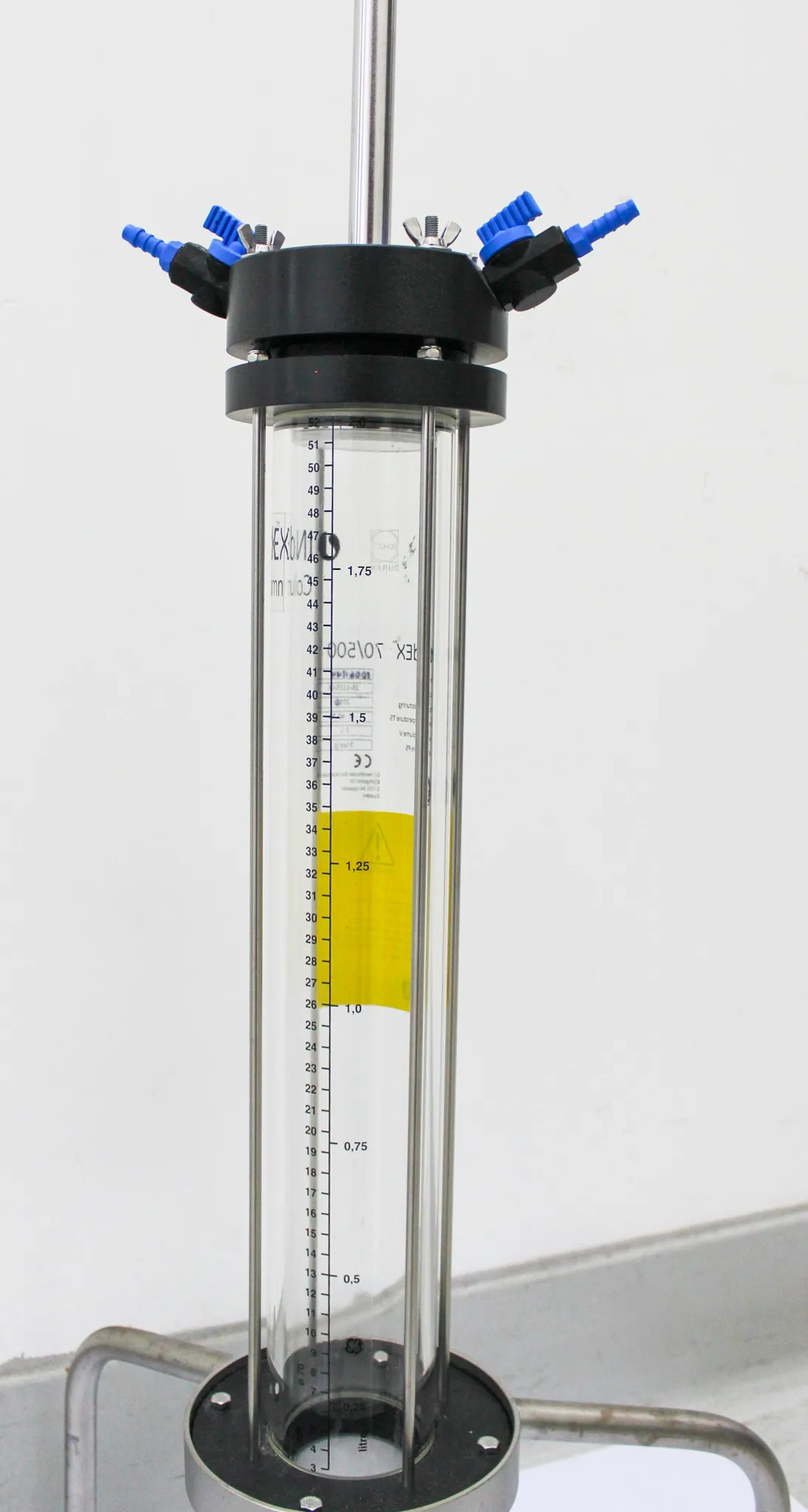 GE Healthcare Bio-Sciences Index Column 70/500 Chromatography Column with Stand