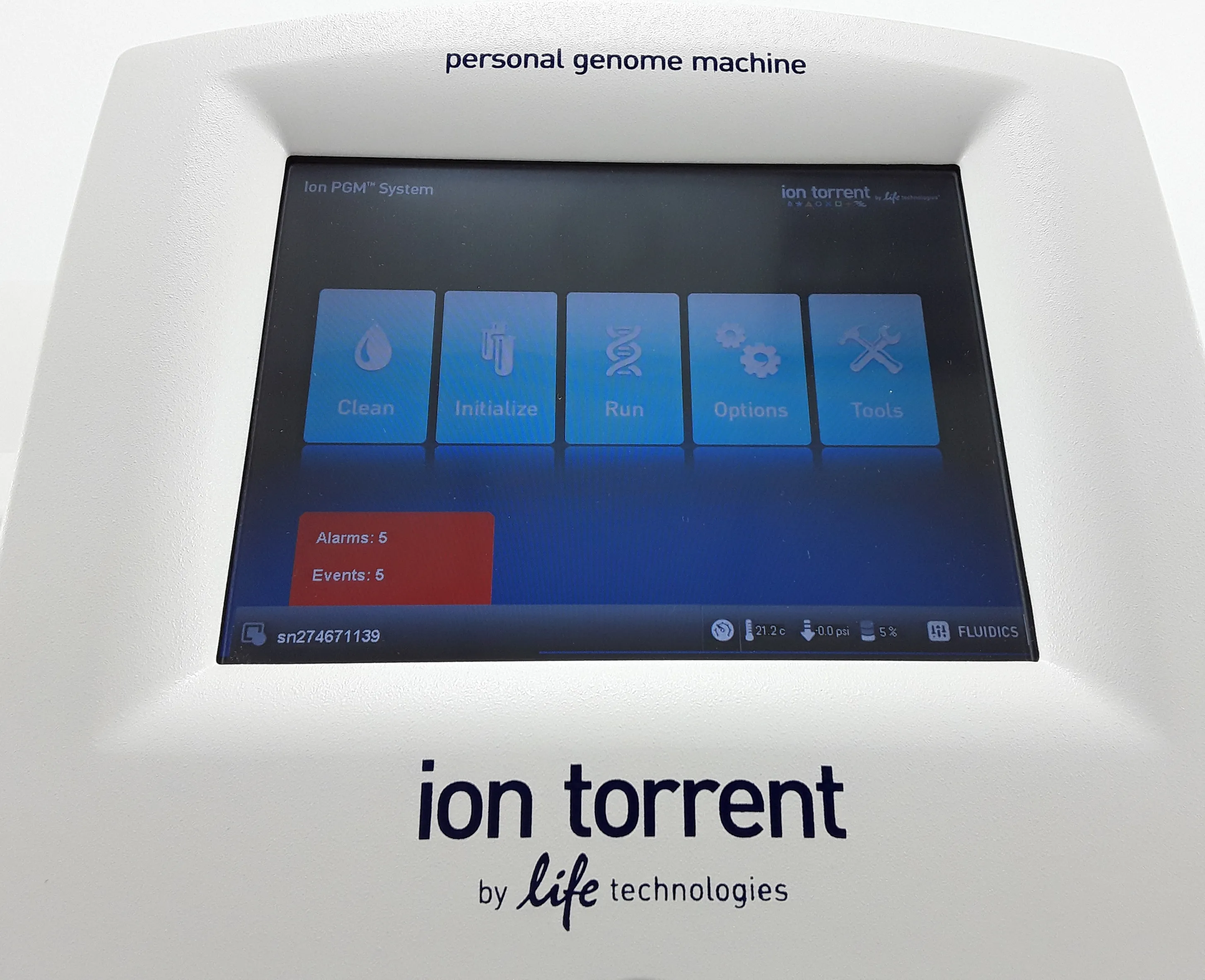 Life Technologies Personal Genome Machine 7467 DNA Sequencer