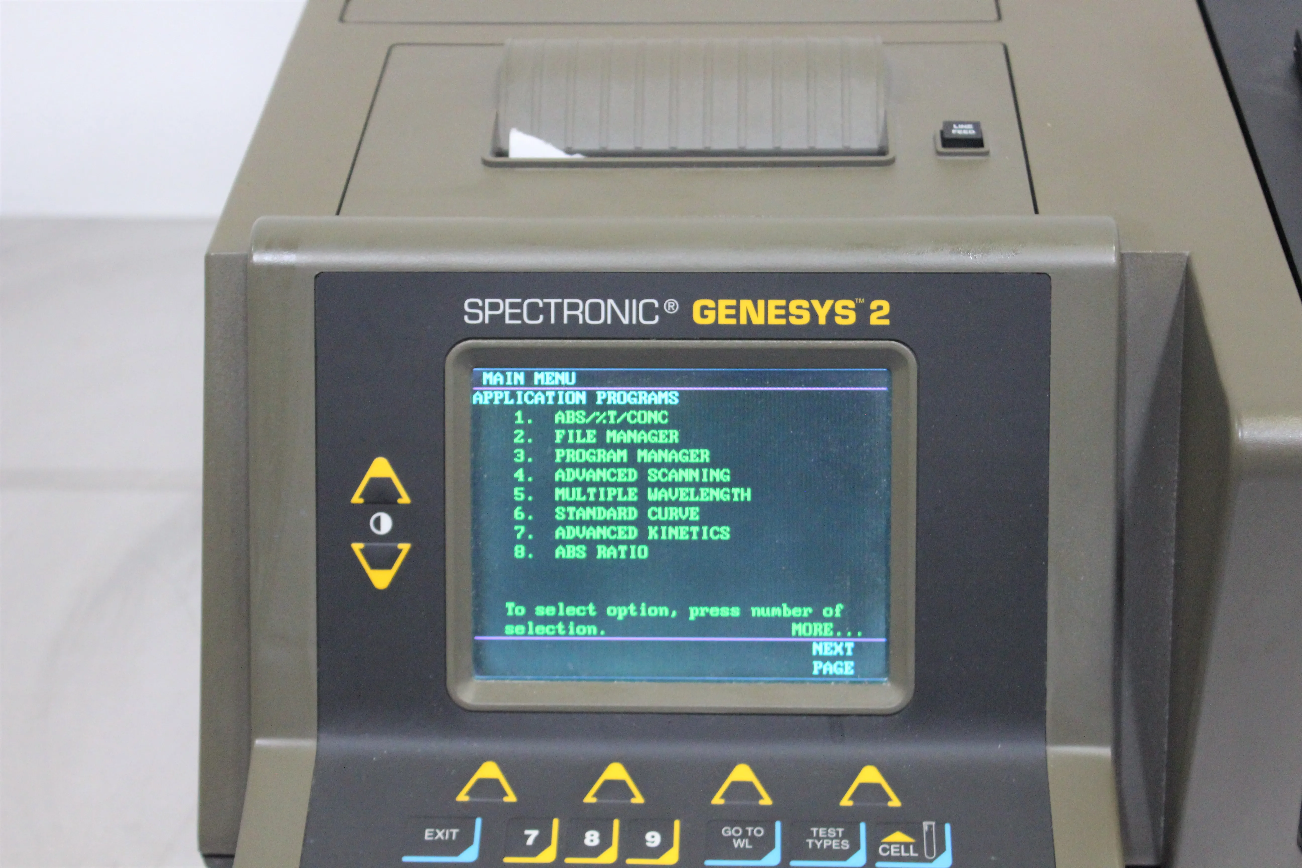 Spectronic Genesys 2 UV-Vis Spectrometer - Used Class 2 Lab Equipment w/ 30-Day Warranty