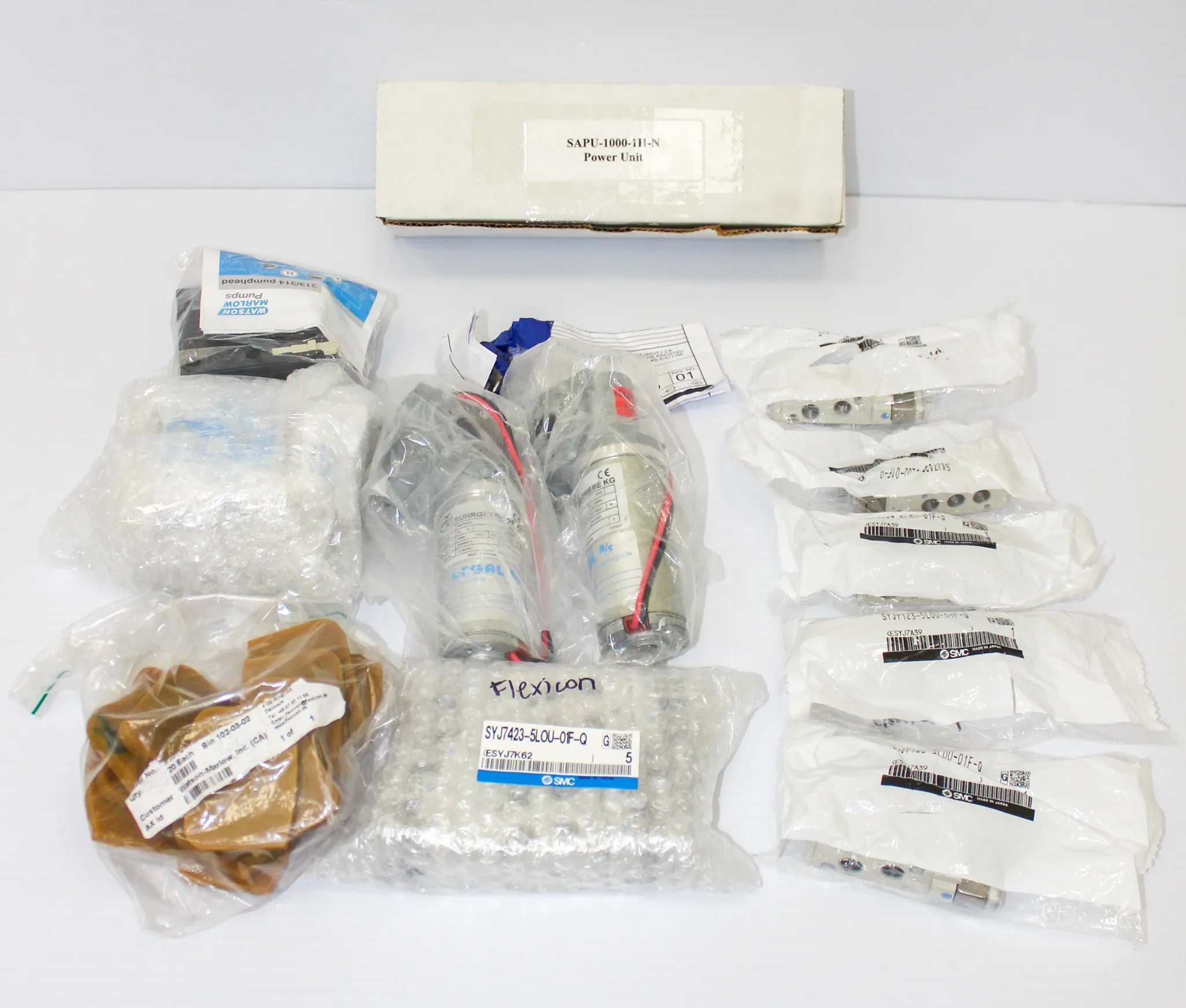 Branson Emerson Misc. Accessories and Parts Kit with Watson-Marlow Peristaltic Pump 4 Roller Pumphead 314D