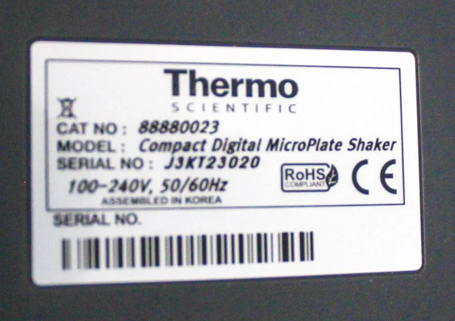 Thermo Scientific compact Digital Microplate shaker Cat: 88880023