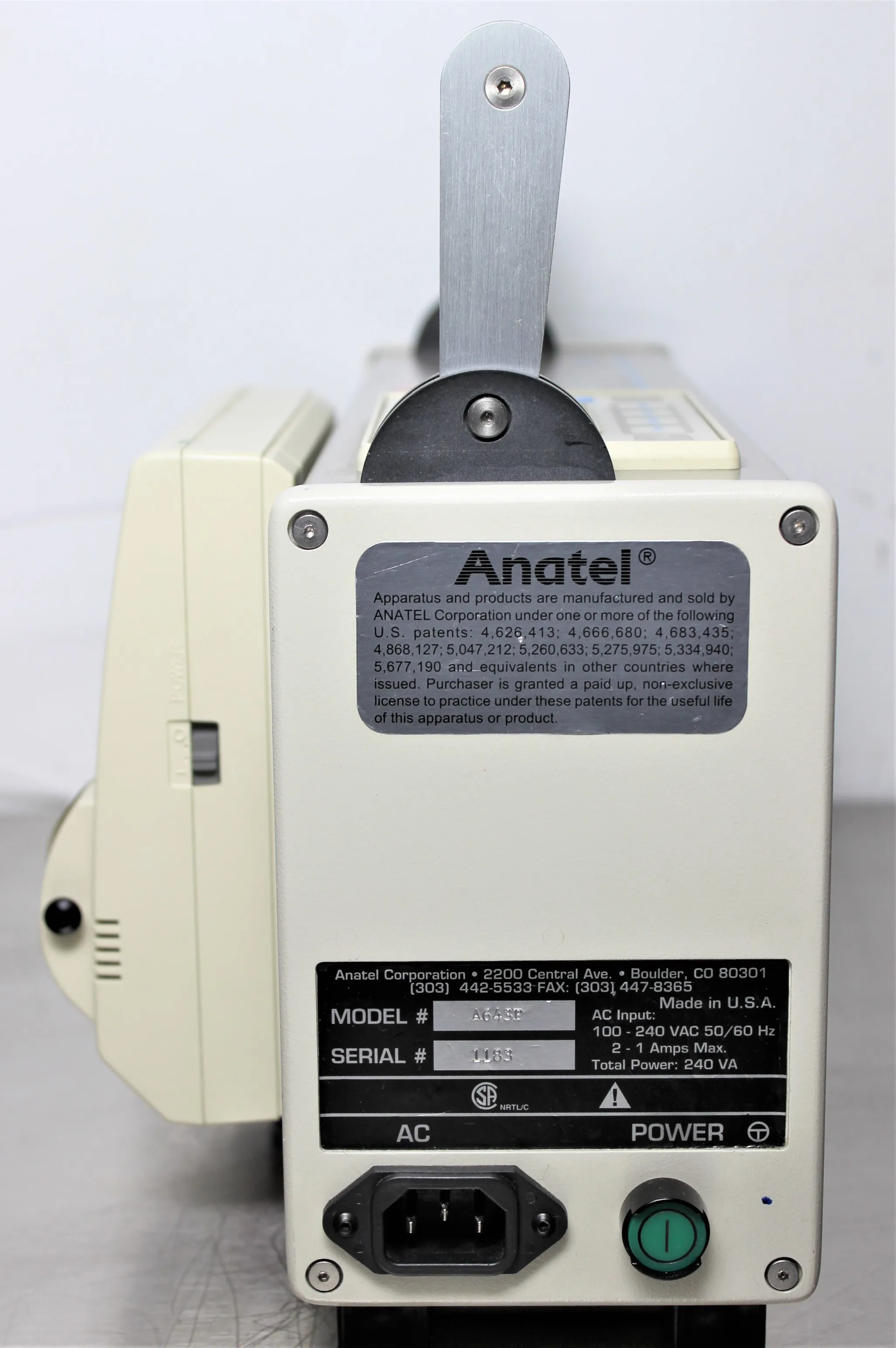 Antel 643 Portable TOC Analyzer A643P - Used