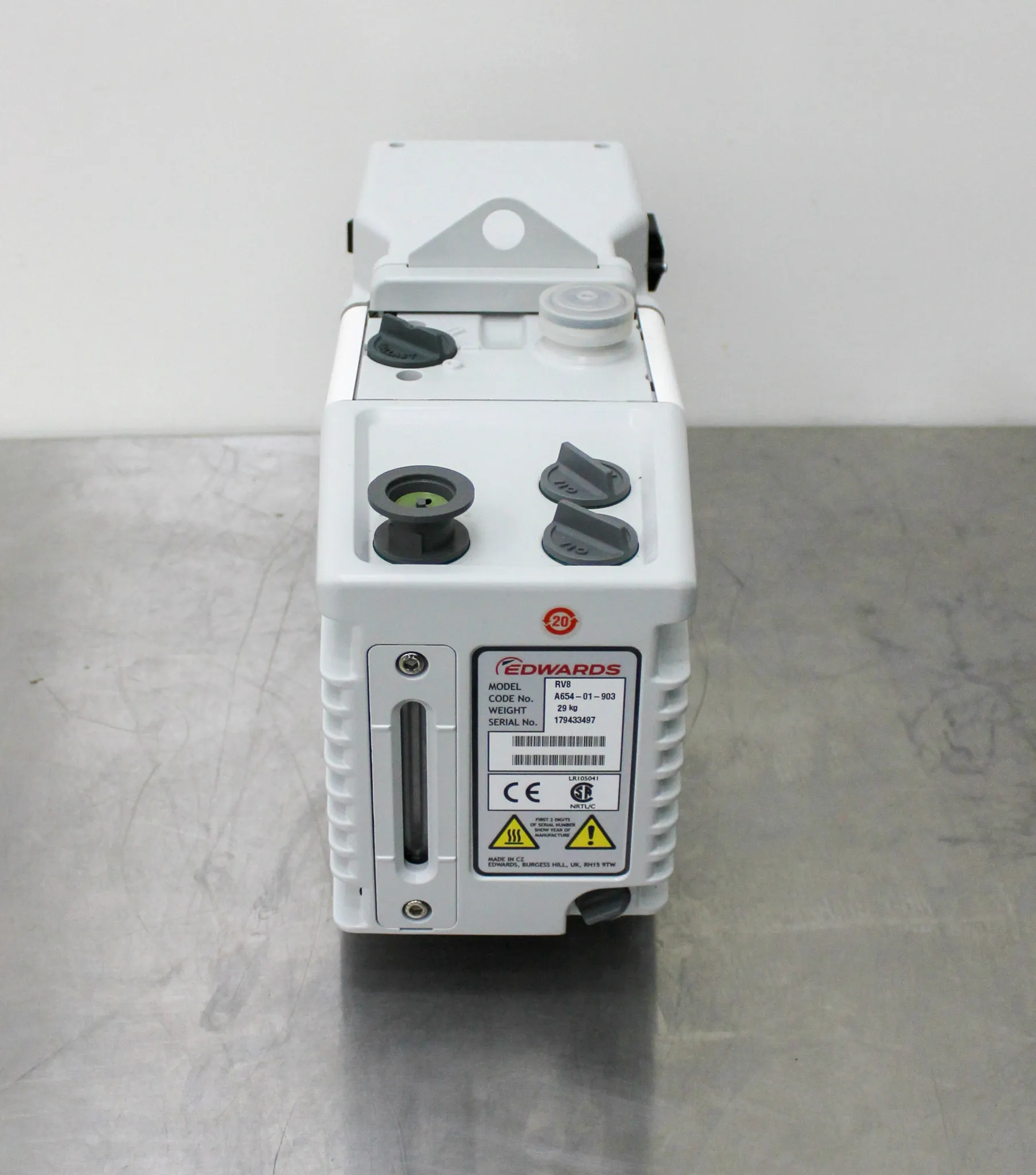 Edwards RV8 A654-01-903 Dual Rotary Vane Vacuum Pump