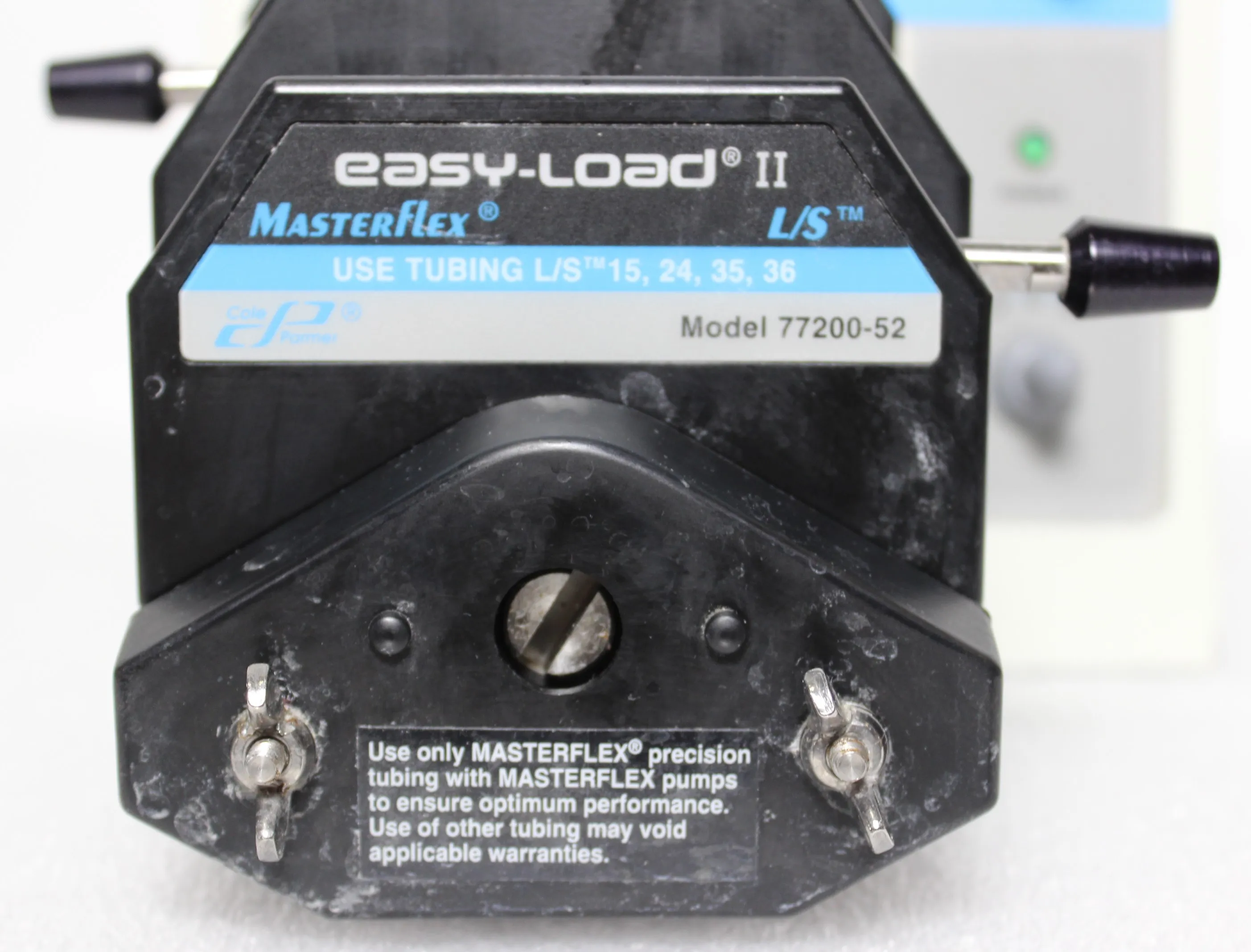 MasterFlex Console Drive 7520-60 with 77200-52 Easy Load 2 Pump Heads Peristaltic Pump